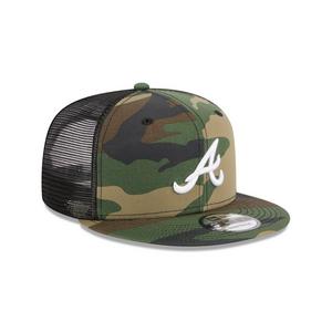 New Era Atlanta Braves 9FIFTY Trucker Snapback Hat-Camouflage