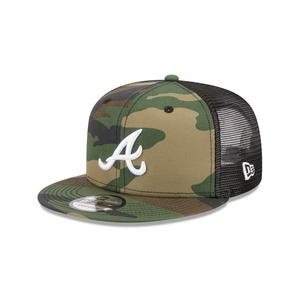 New Era Atlanta Braves 9FIFTY Trucker Snapback Hat-Camouflage