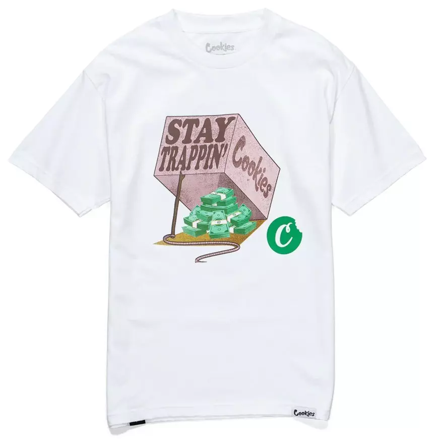 Cookies Men's Stay Trappin Tee - White - WHITE