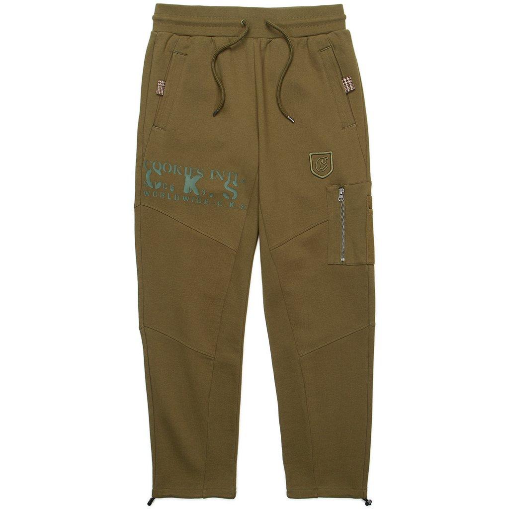 Cookies Men's Paratroopers Fleece Cargo Sweatpants - OLIVE