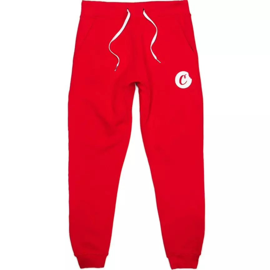 Cookies Men's C Bite Logo Sweatpants - Red/White - RED