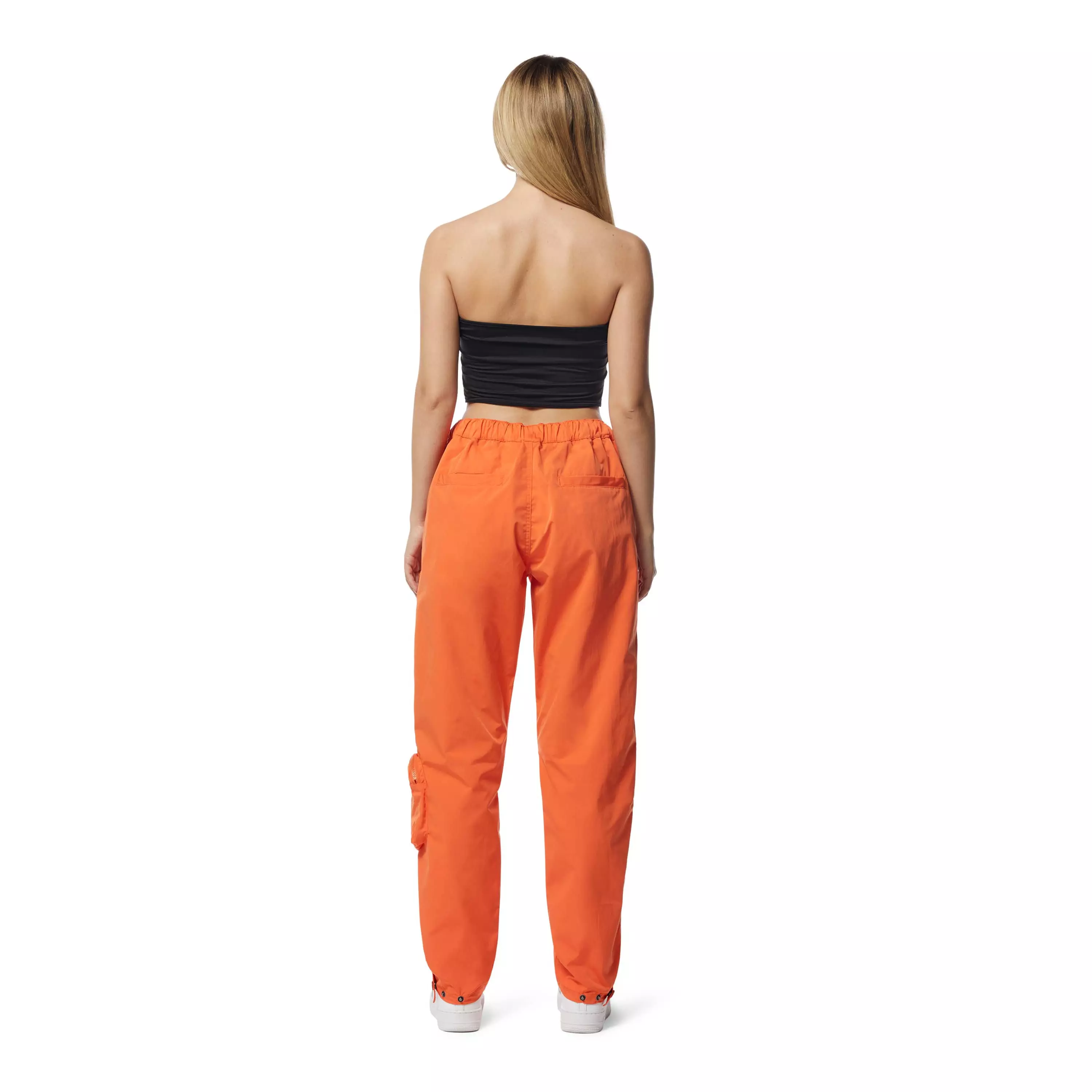 Grindhouse Women's Nylon Cargo Pants - Orange - ORANGE