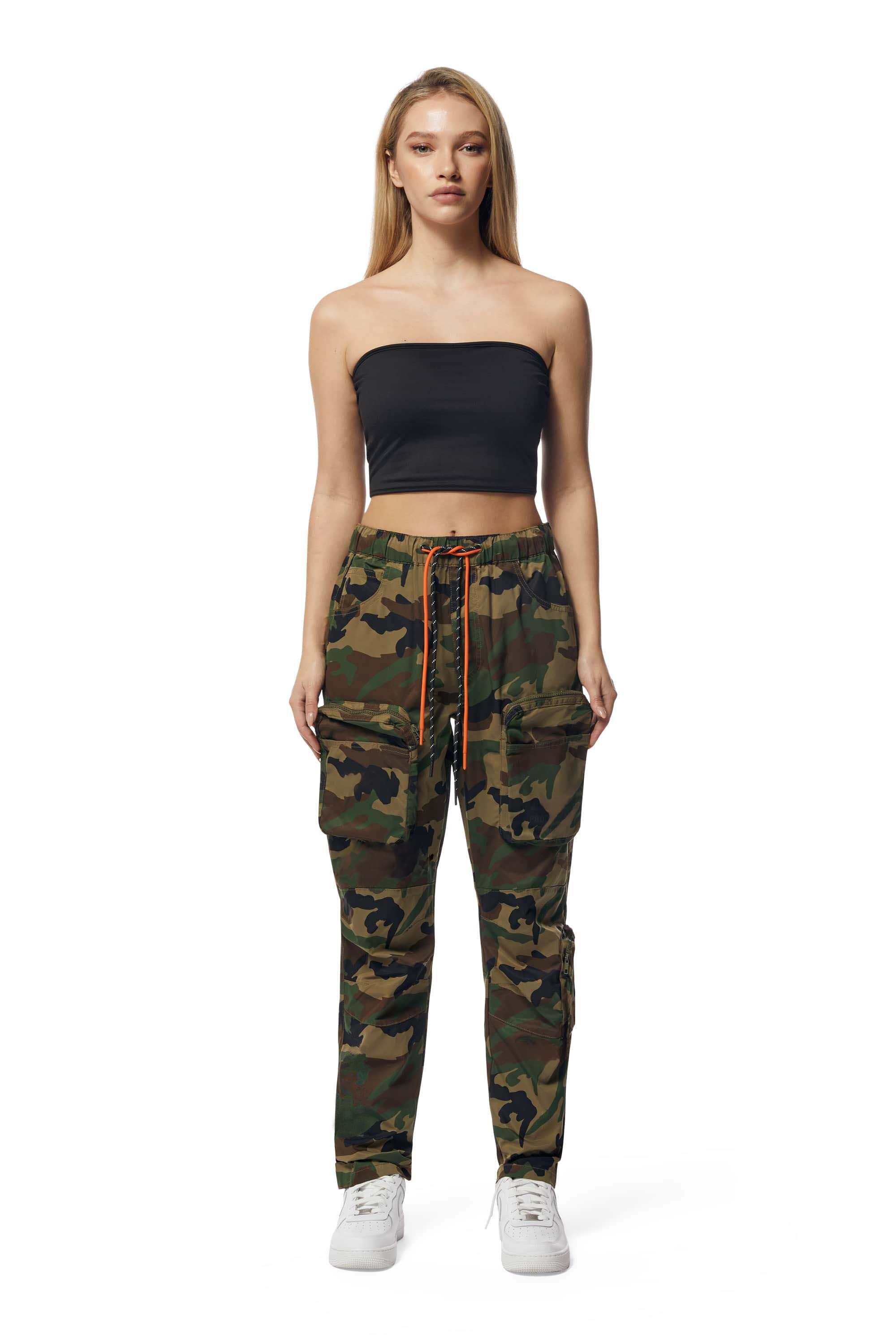 Grindhouse Women's Nylon Cargo Pants - Camo