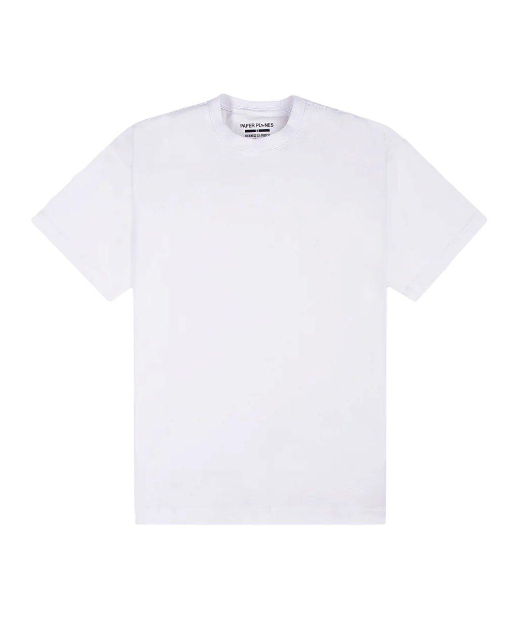 Paper Planes Men's Crossover Oversized Heavyweight Tee - WHITE