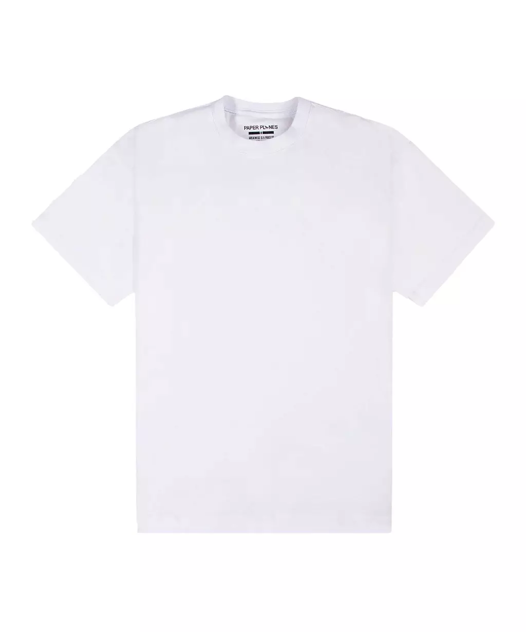 Paper Planes Men's Crossover Oversized Heavyweight Tee - WHITE