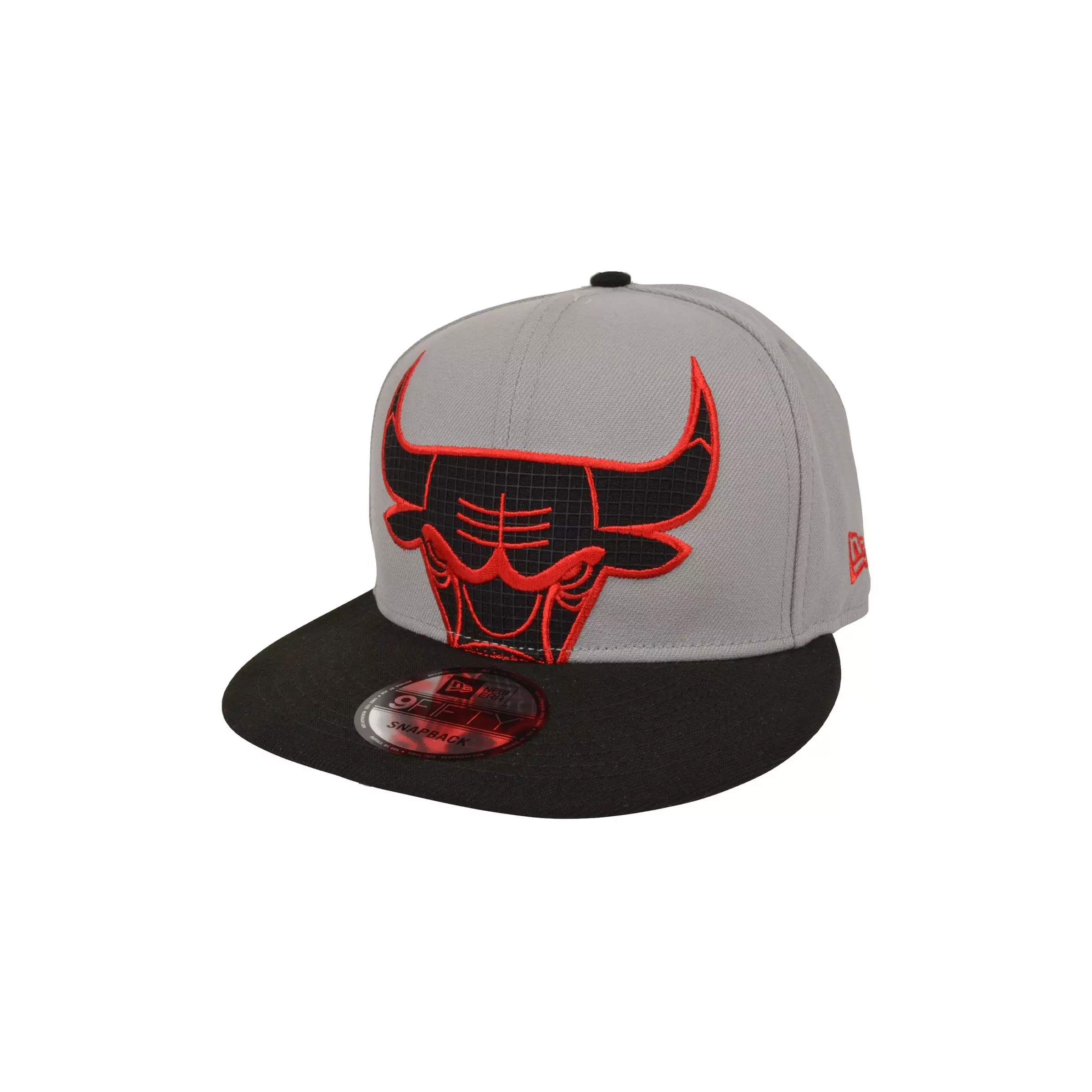 New Era Chicago Bulls 9FIFTY Retro 4 "Remastered" Snapback-Grey/Black/Red - GREY/BLACK