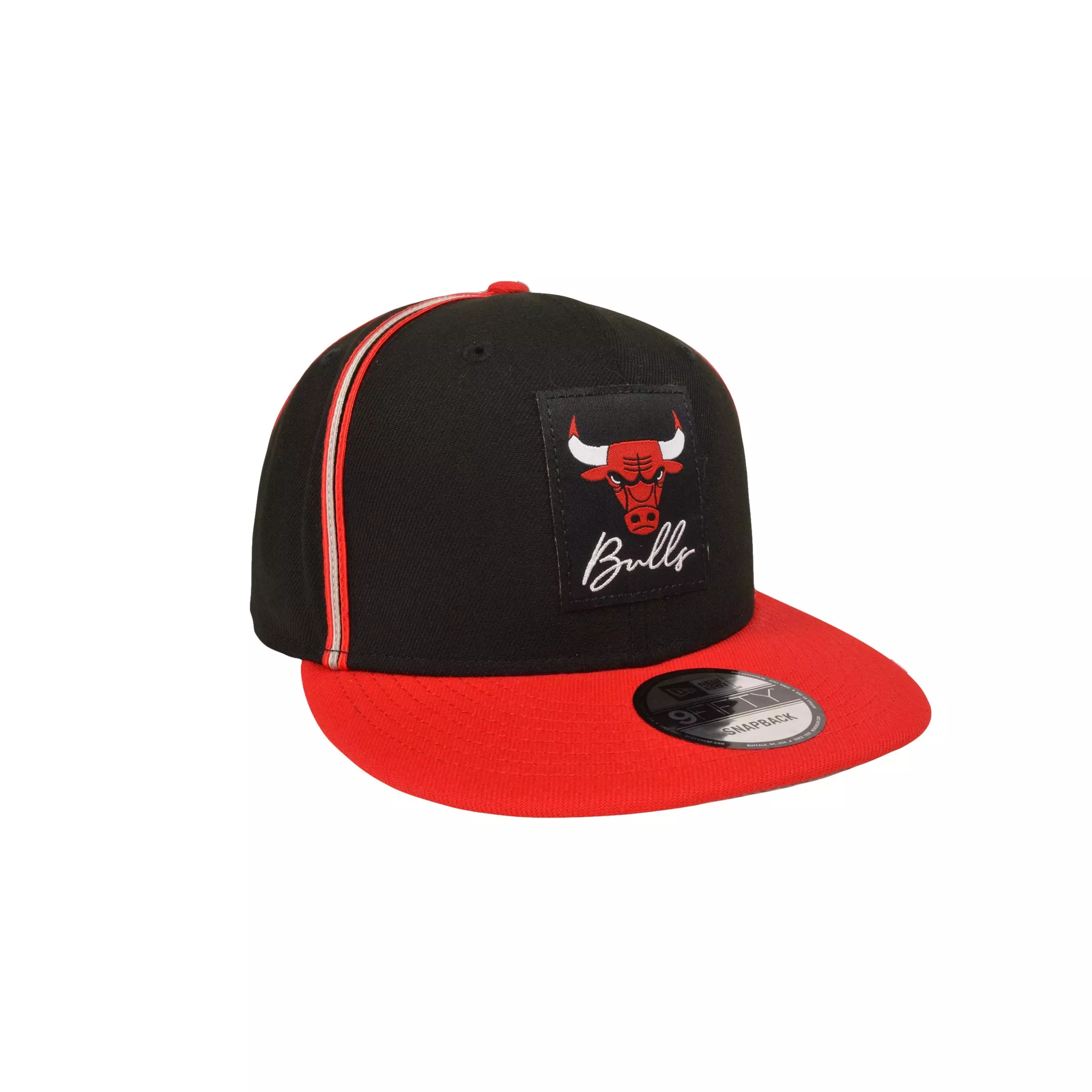 New Era Chicago Bulls 9FIFTY Retro 4 "Remastered" Snapback Hat-Black/Red - BLACK/RED