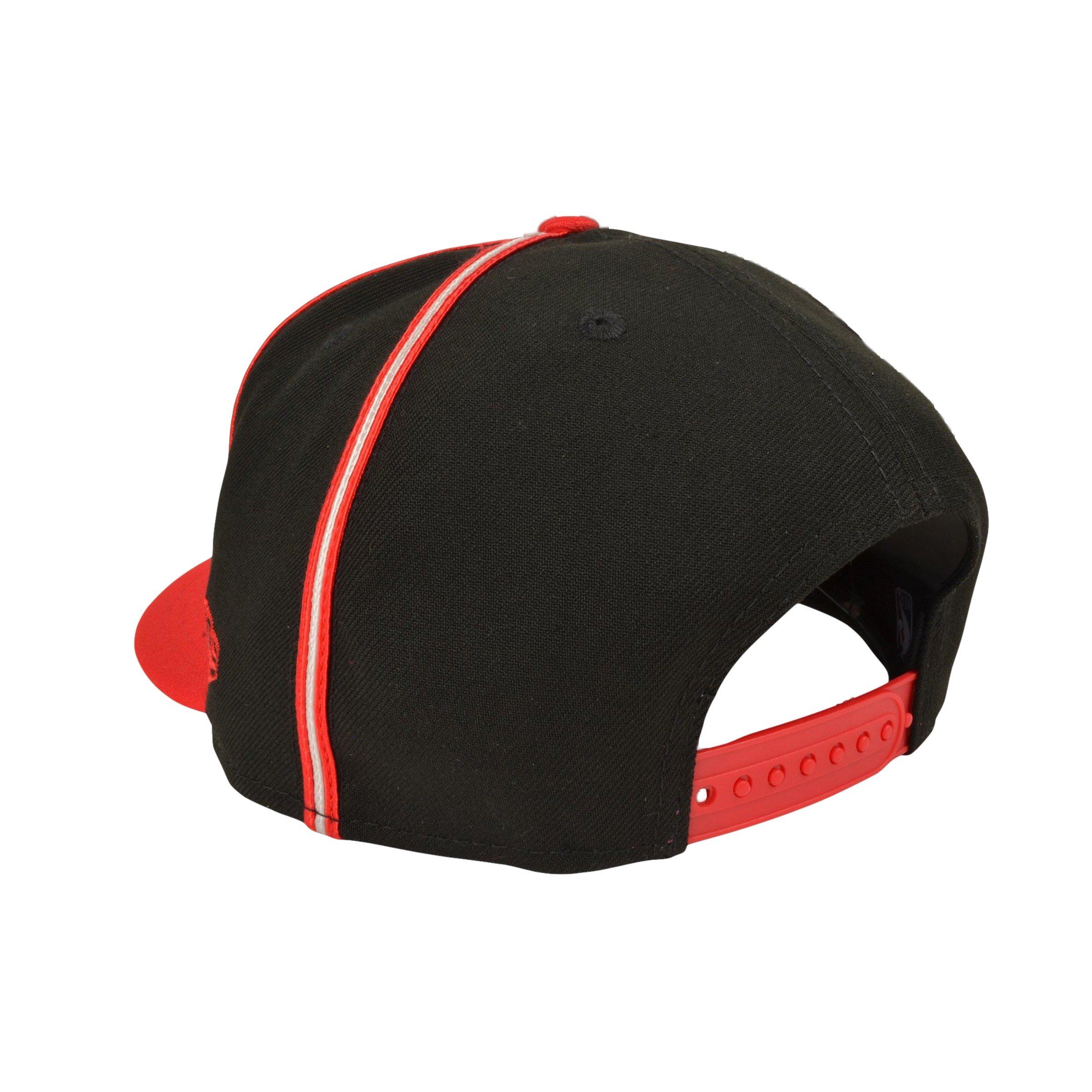 New Era Chicago Bulls 9FIFTY Retro 4 "Remastered" Snapback Hat - Black/Red - BLACK/RED Thumbnail View 3
