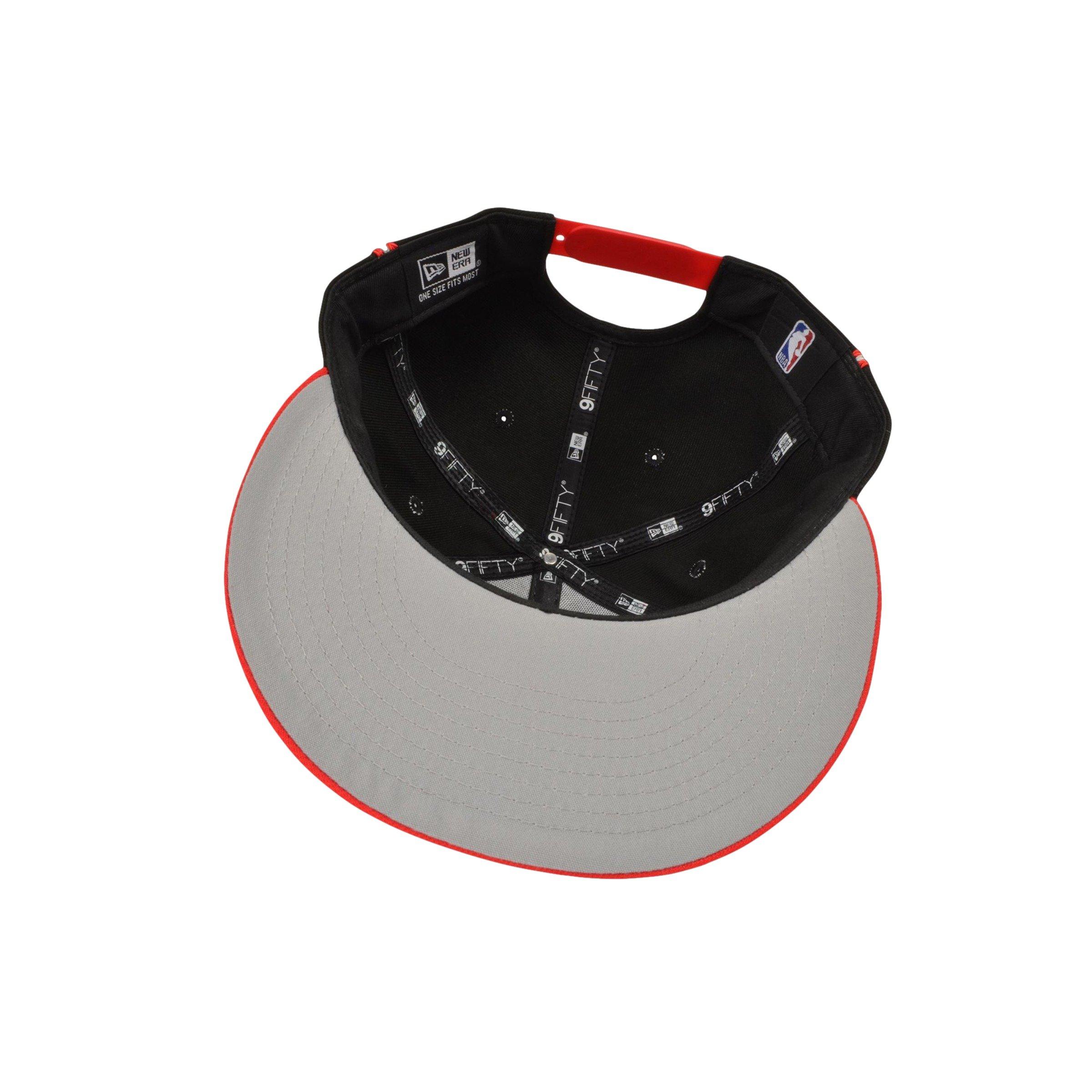 New Era Chicago Bulls 9FIFTY Retro 4 "Remastered" Snapback Hat - Black/Red - BLACK/RED Thumbnail View 4