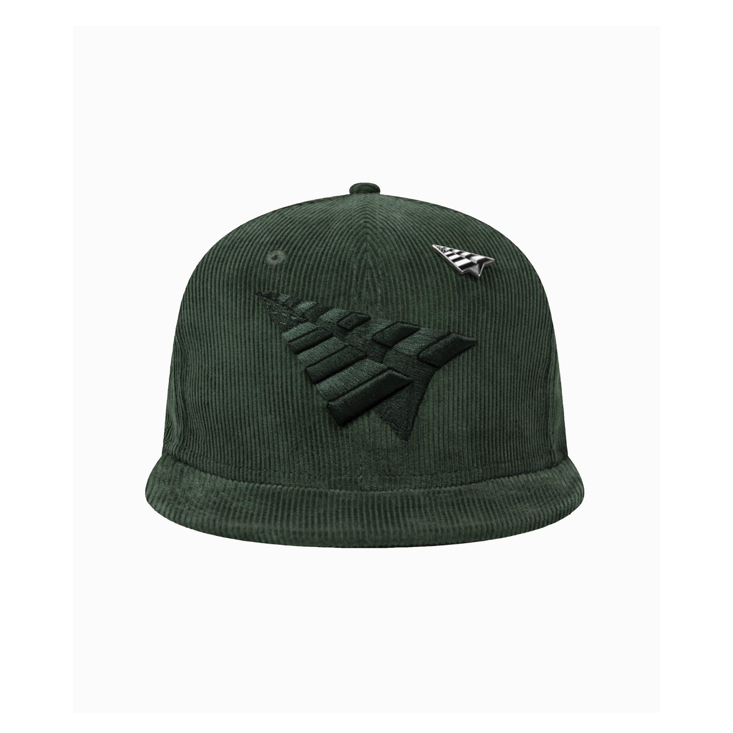 Paper Planes The Original Crown Corduroy Snapback Hat-Green - GREEN