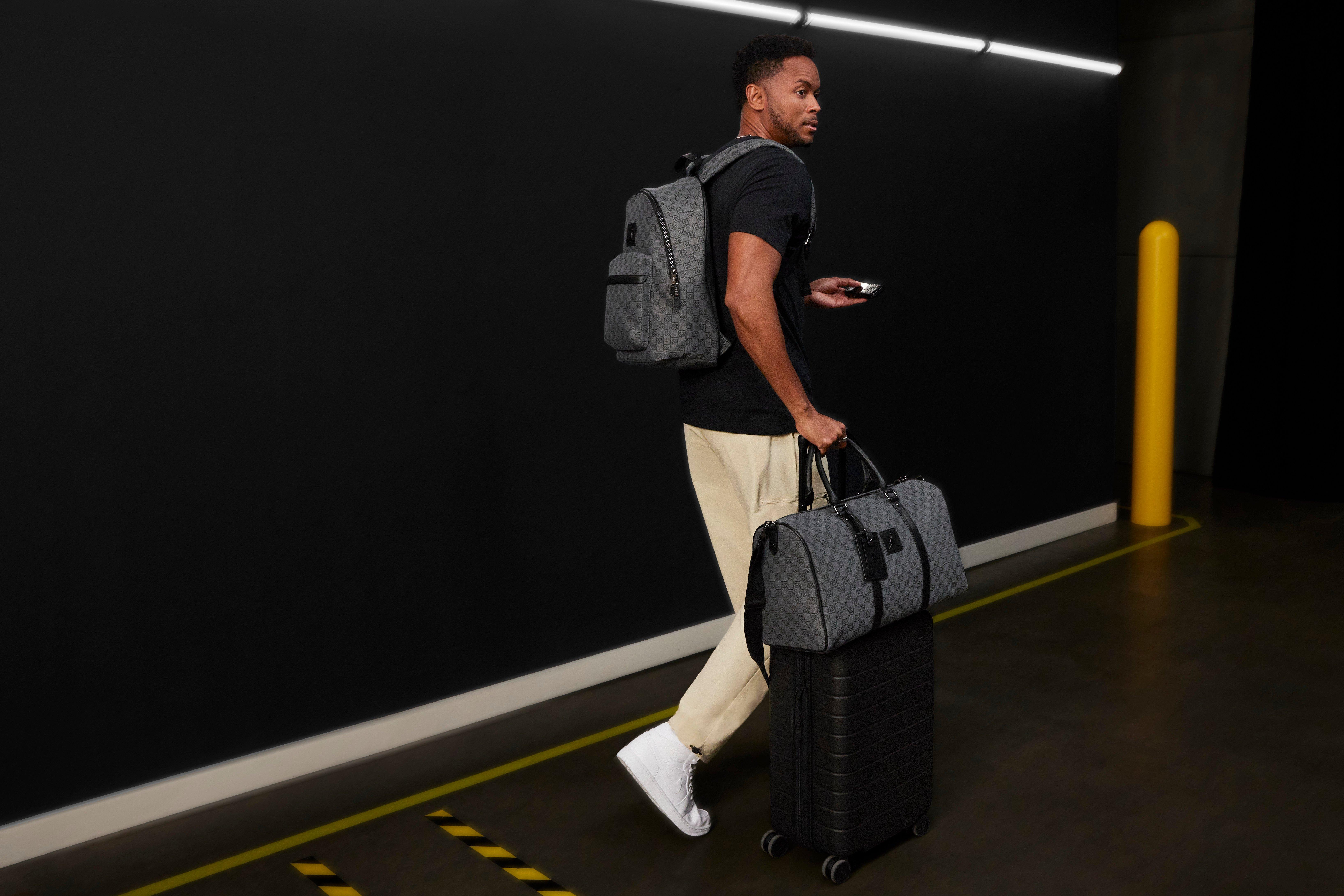 Jordan Monogram Duffle Bag Medium - Black/Grey - BLACK Thumbnail View 14