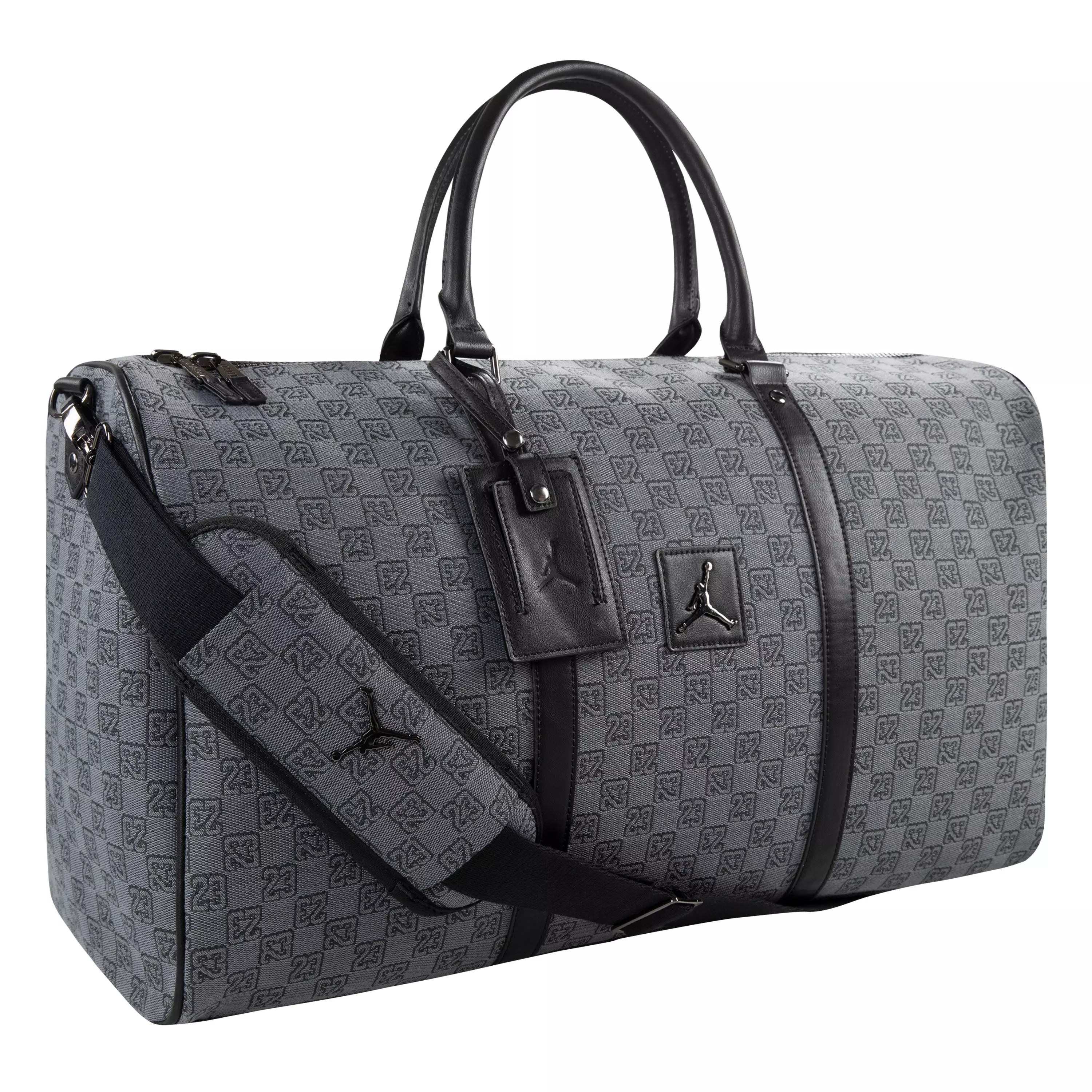 Jordan Monogram Duffle Bag Medium - Black/Grey - BLACK