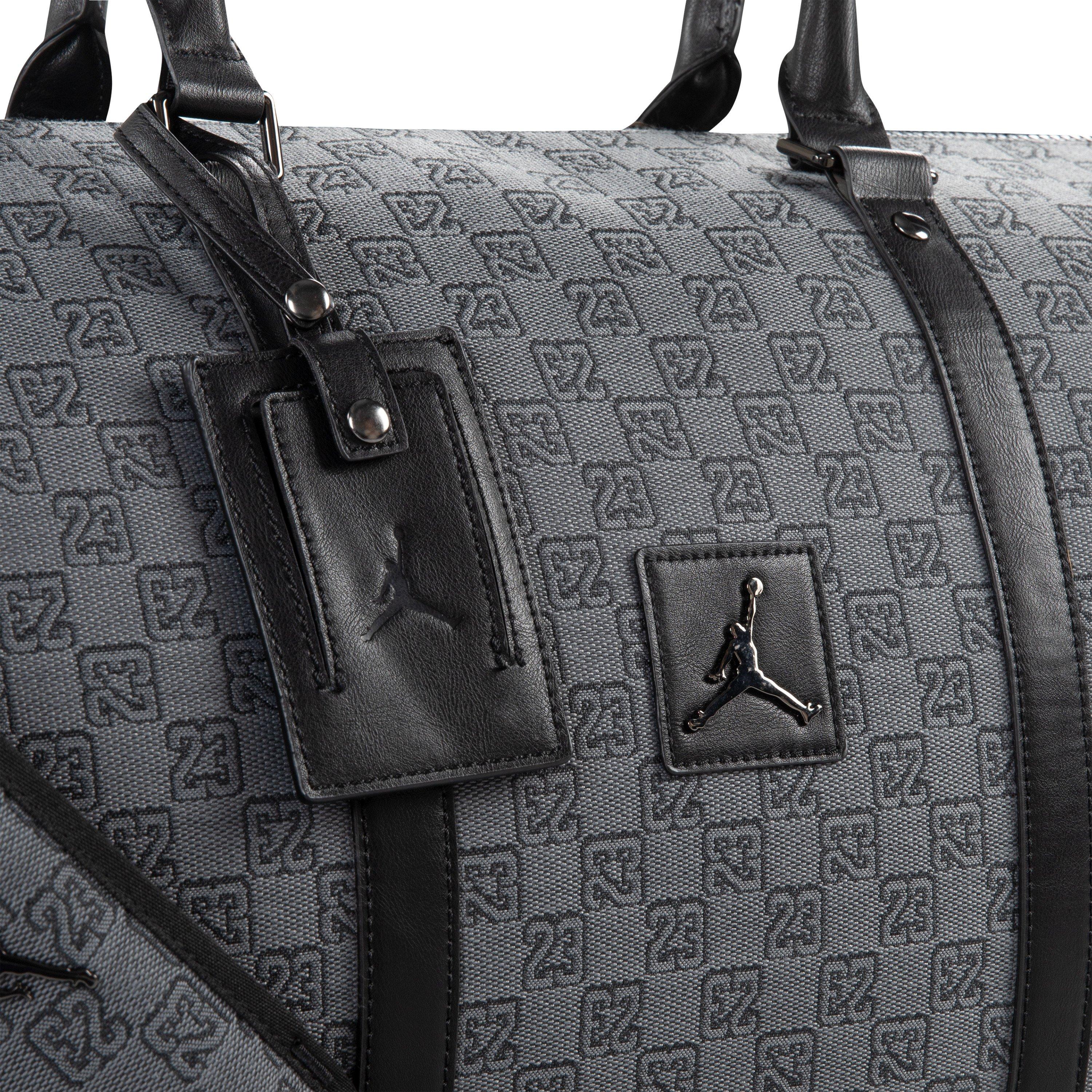 Jordan Monogram Duffle Bag Medium - Black/Grey - BLACK Thumbnail View 4