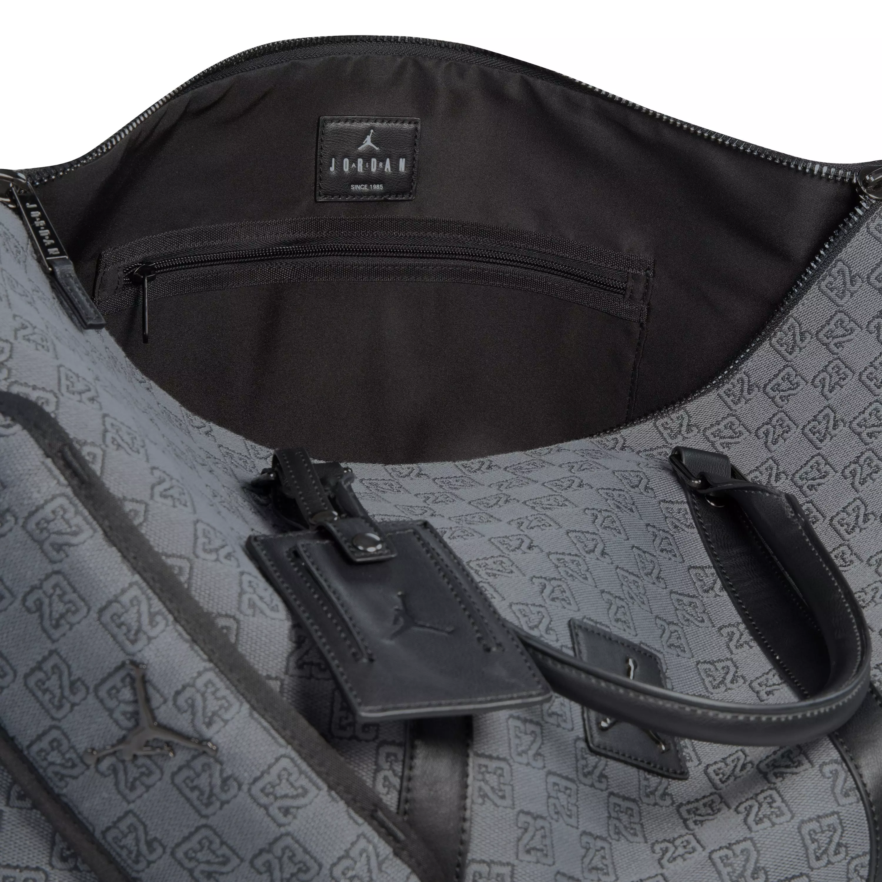 Jordan Monogram Duffle Bag Medium - Black/Grey - BLACK