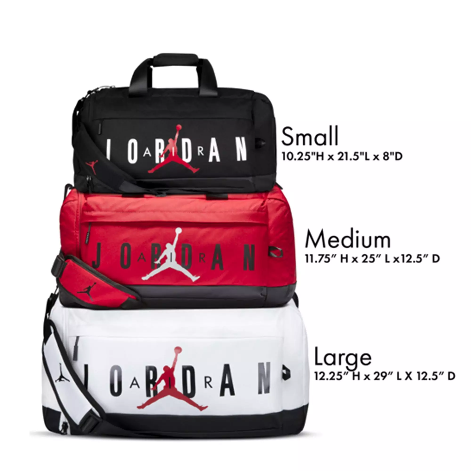 Jordan Velocity Duffle Bag Small - White/Black - WHITE