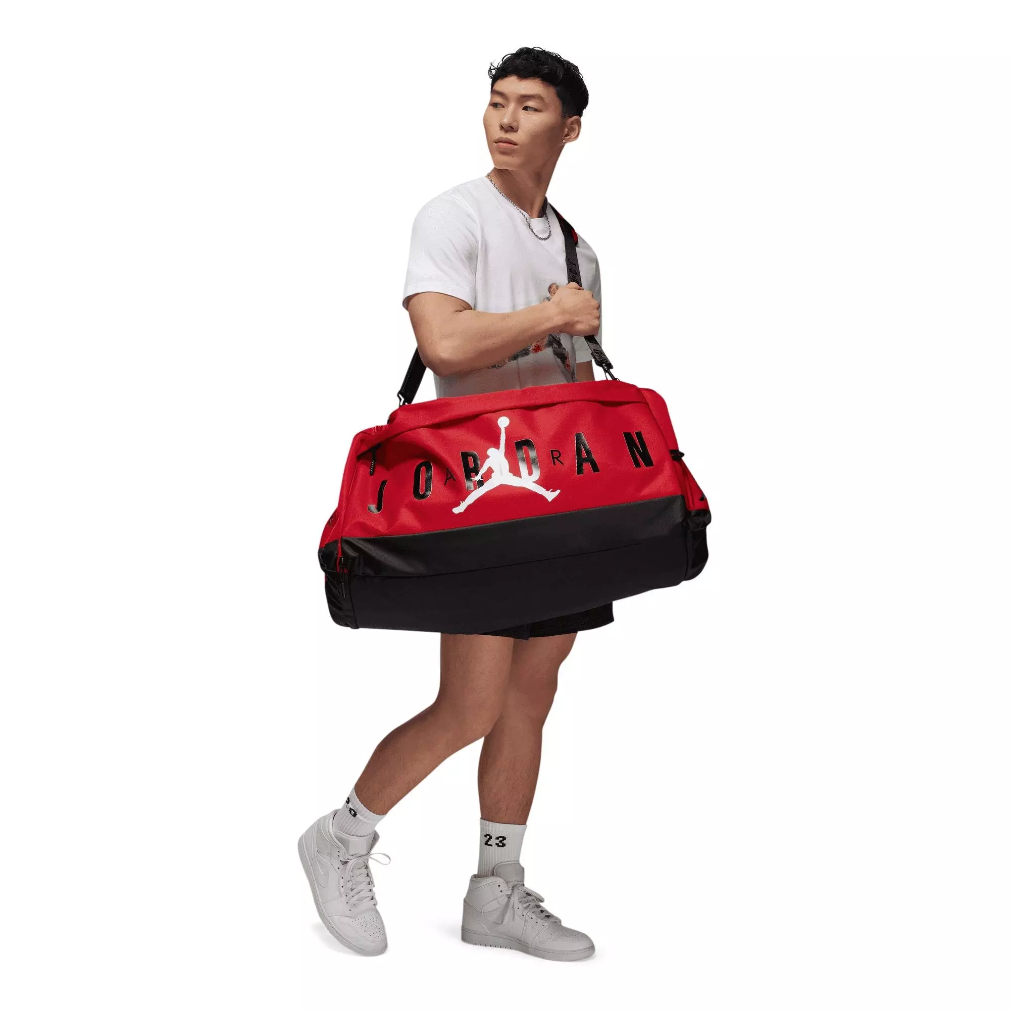 Jordan Velocity Duffle Bag Small - Black/White - BLACK