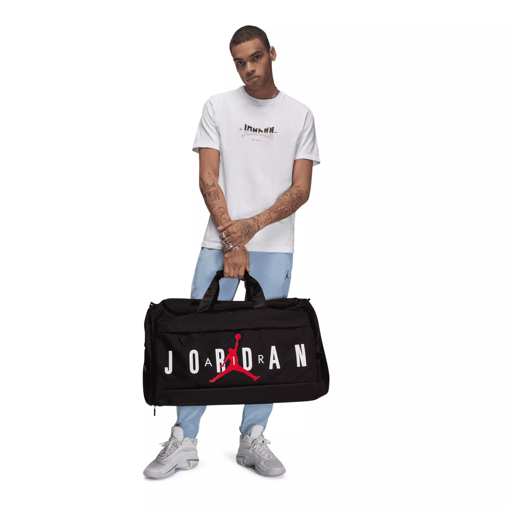Jordan Velocity Duffle Bag Small - Black/White - BLACK