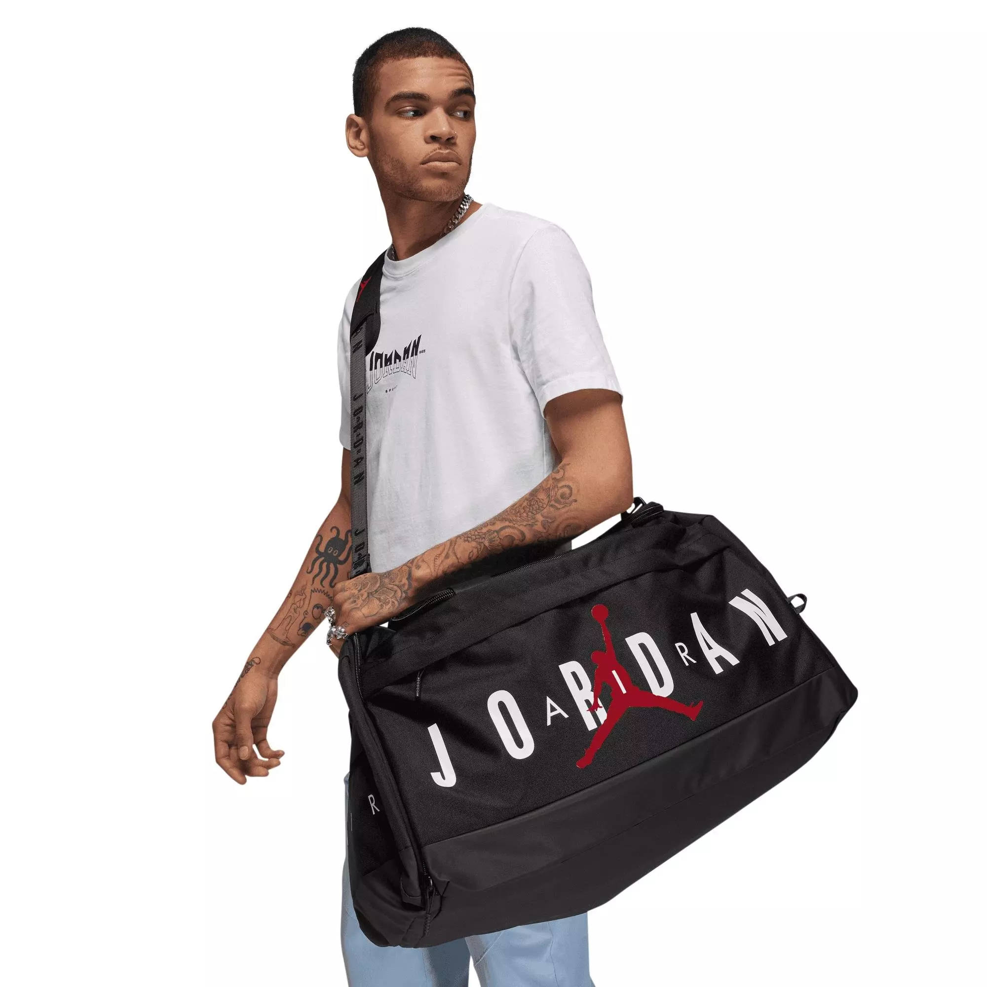 Jordan Velocity Duffle Bag Small - Black/White - BLACK