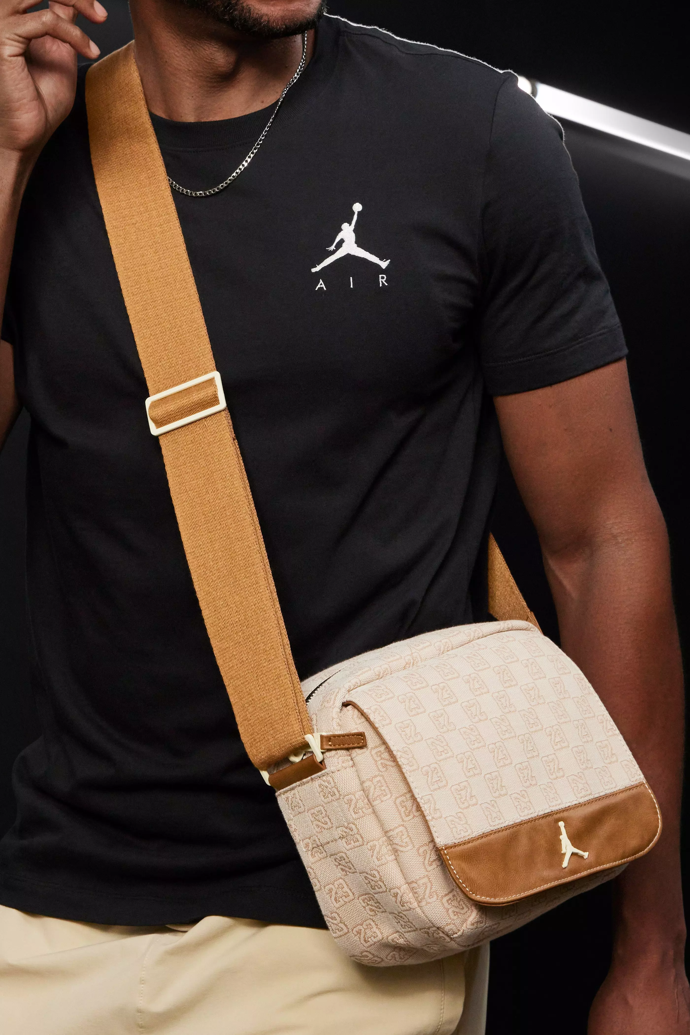 Jordan Monogram Mini Messenger Bag - Sail - CREAM