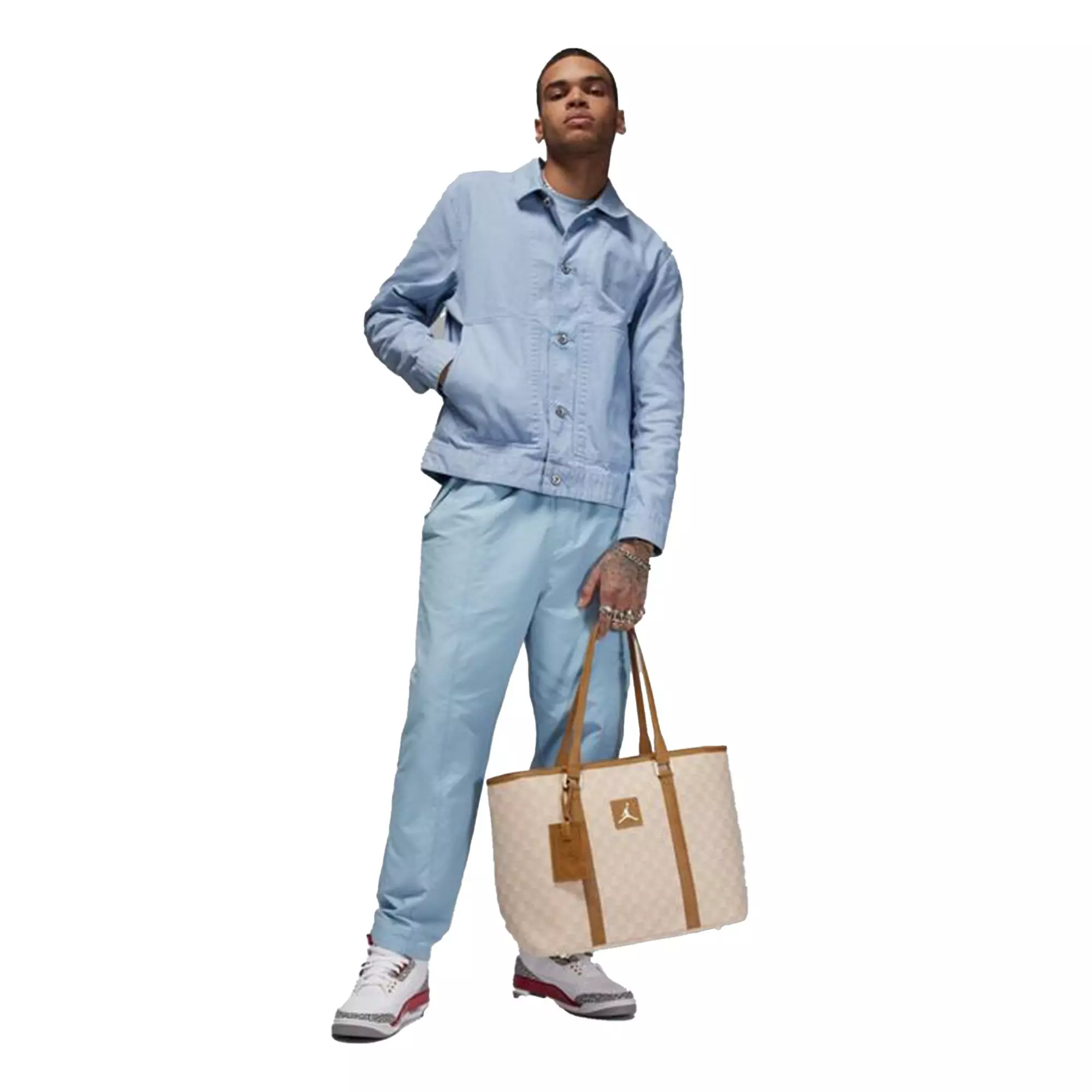 Jordan Monogram Tote - Sail - CREAM