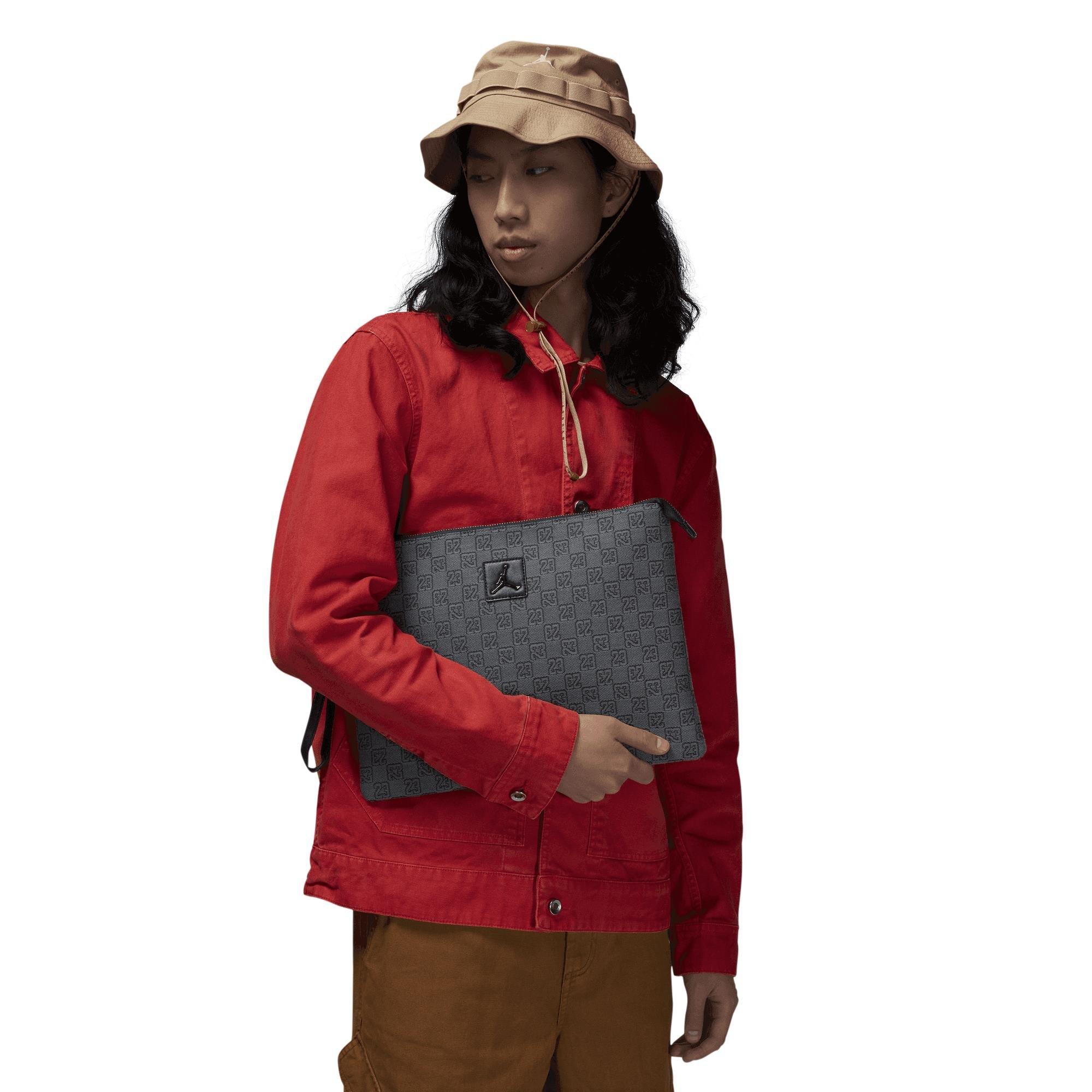 Jordan Monogram Pouch - Black/Grey - BLACK Thumbnail View 9