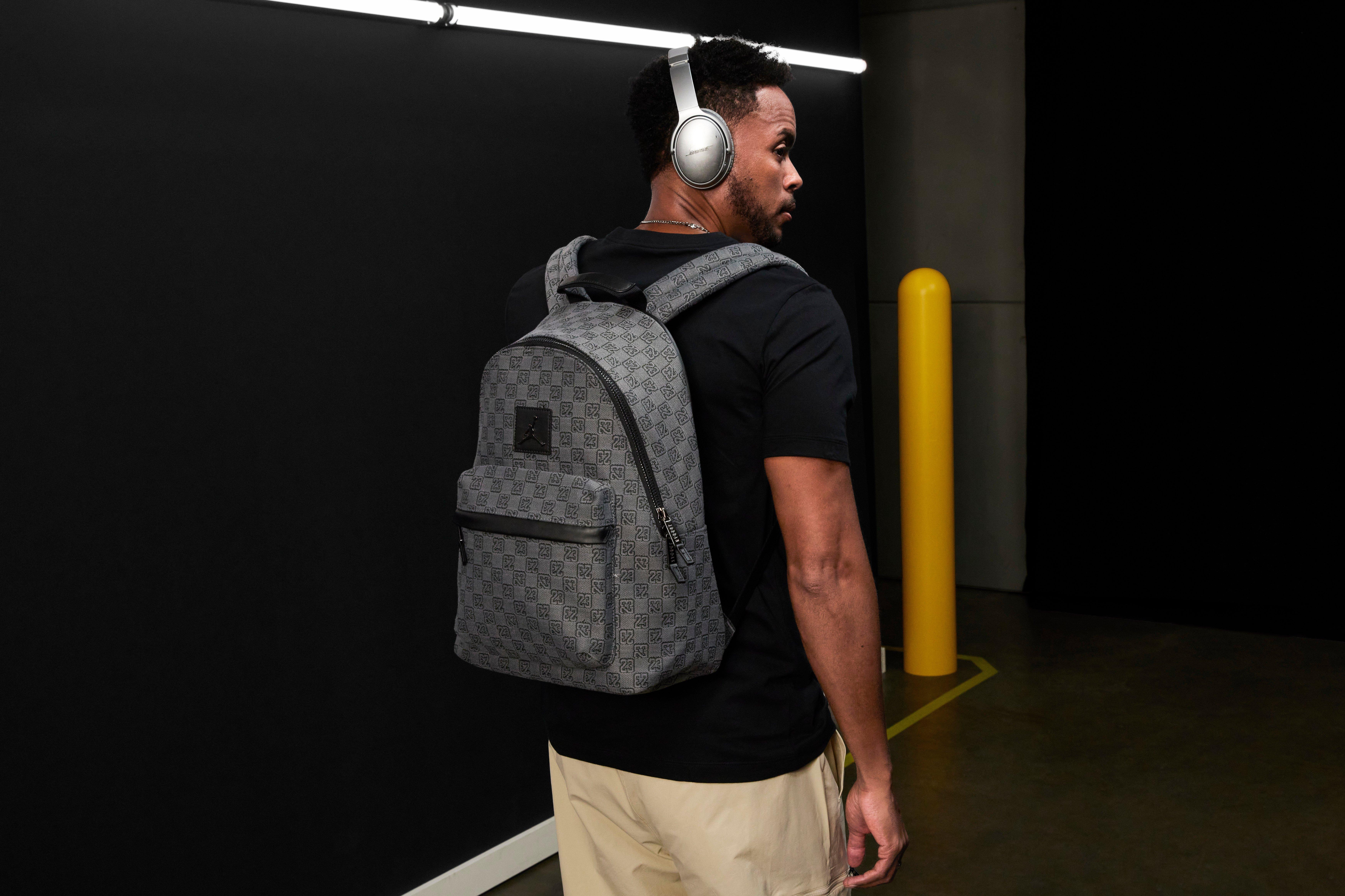 Jordan Monogram Backpack - Black/Grey - BLACK Thumbnail View 12