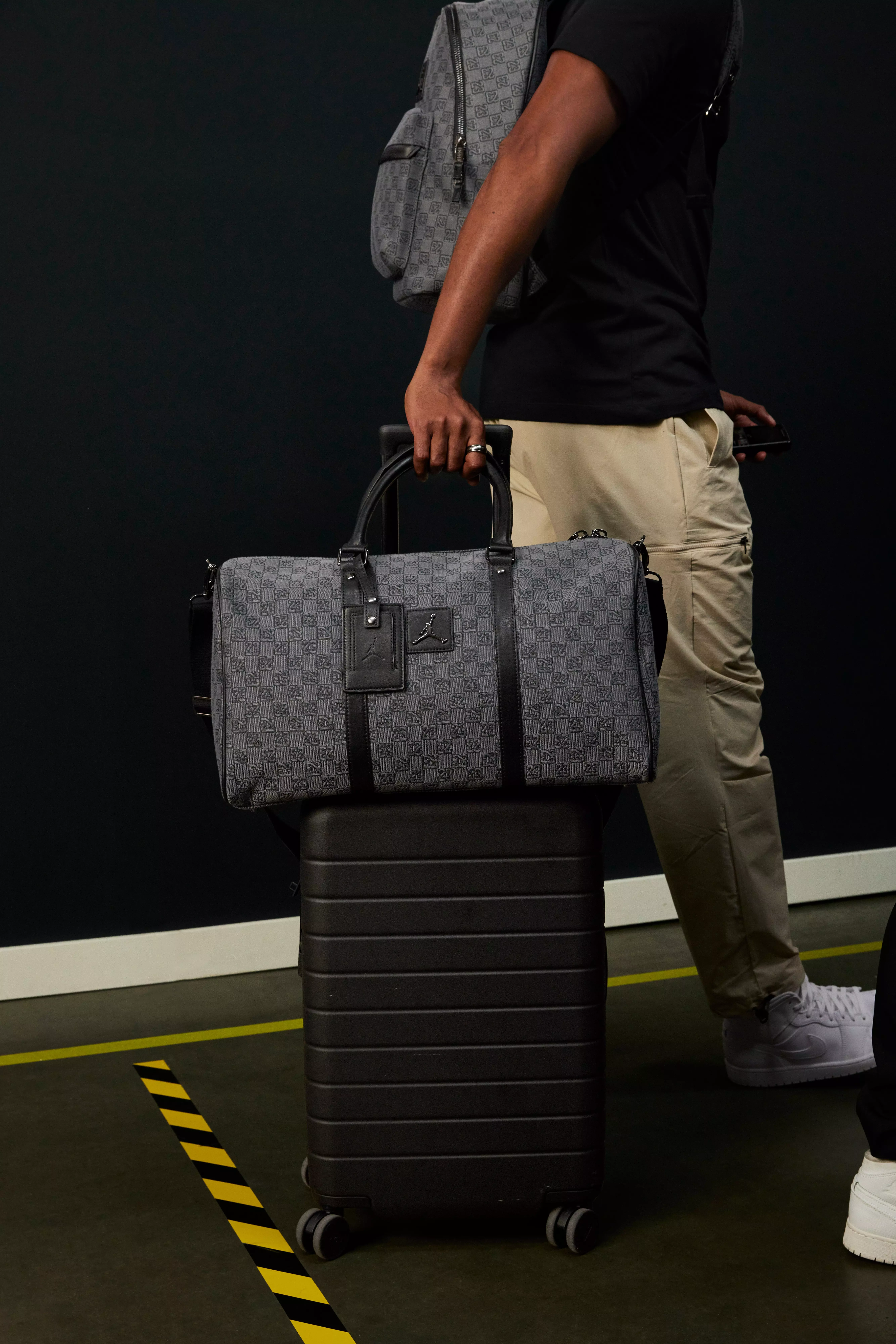Jordan Monogram Backpack - Grey/Black - GREY/BLACK