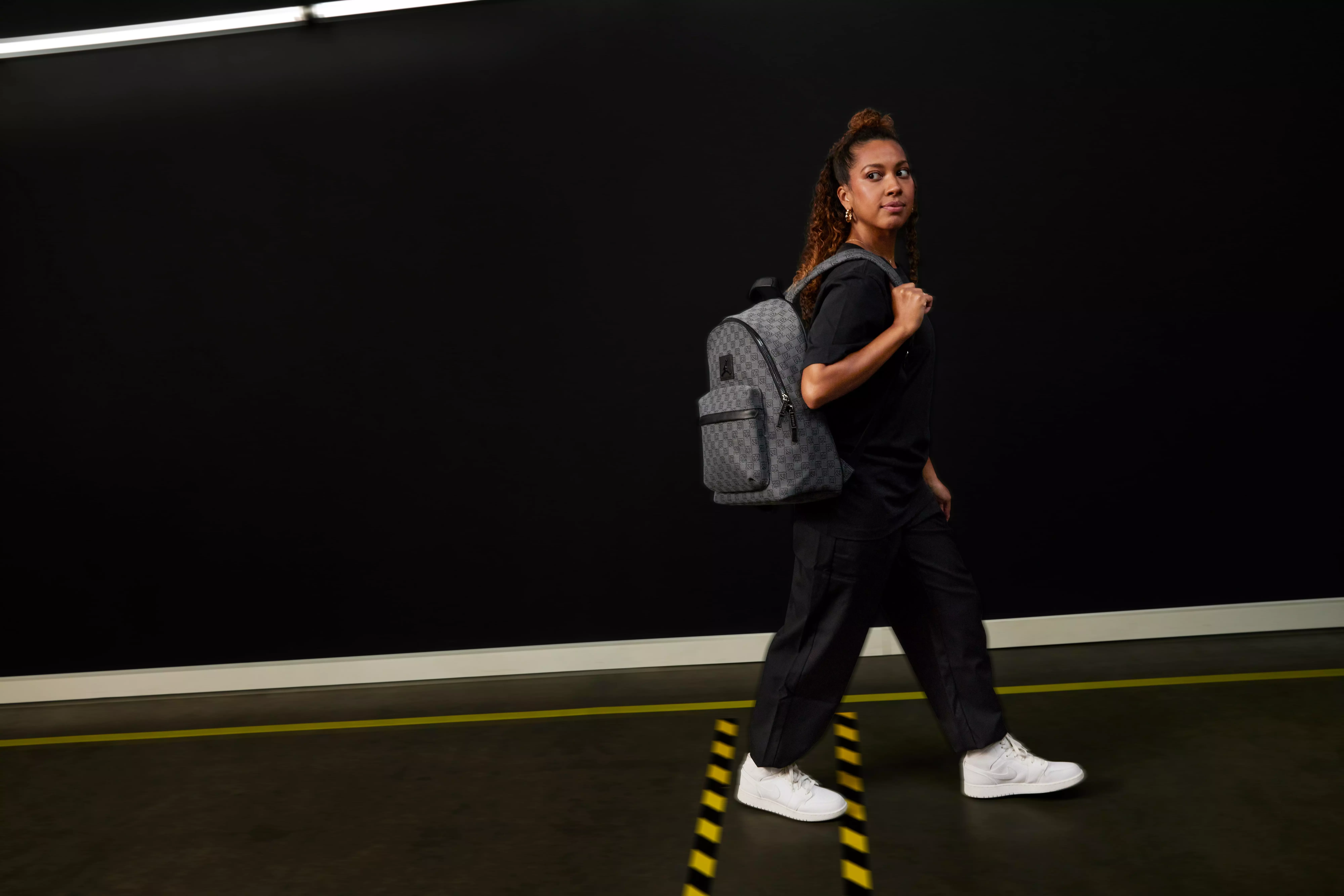 Jordan Monogram Backpack - Black/Grey - BLACK