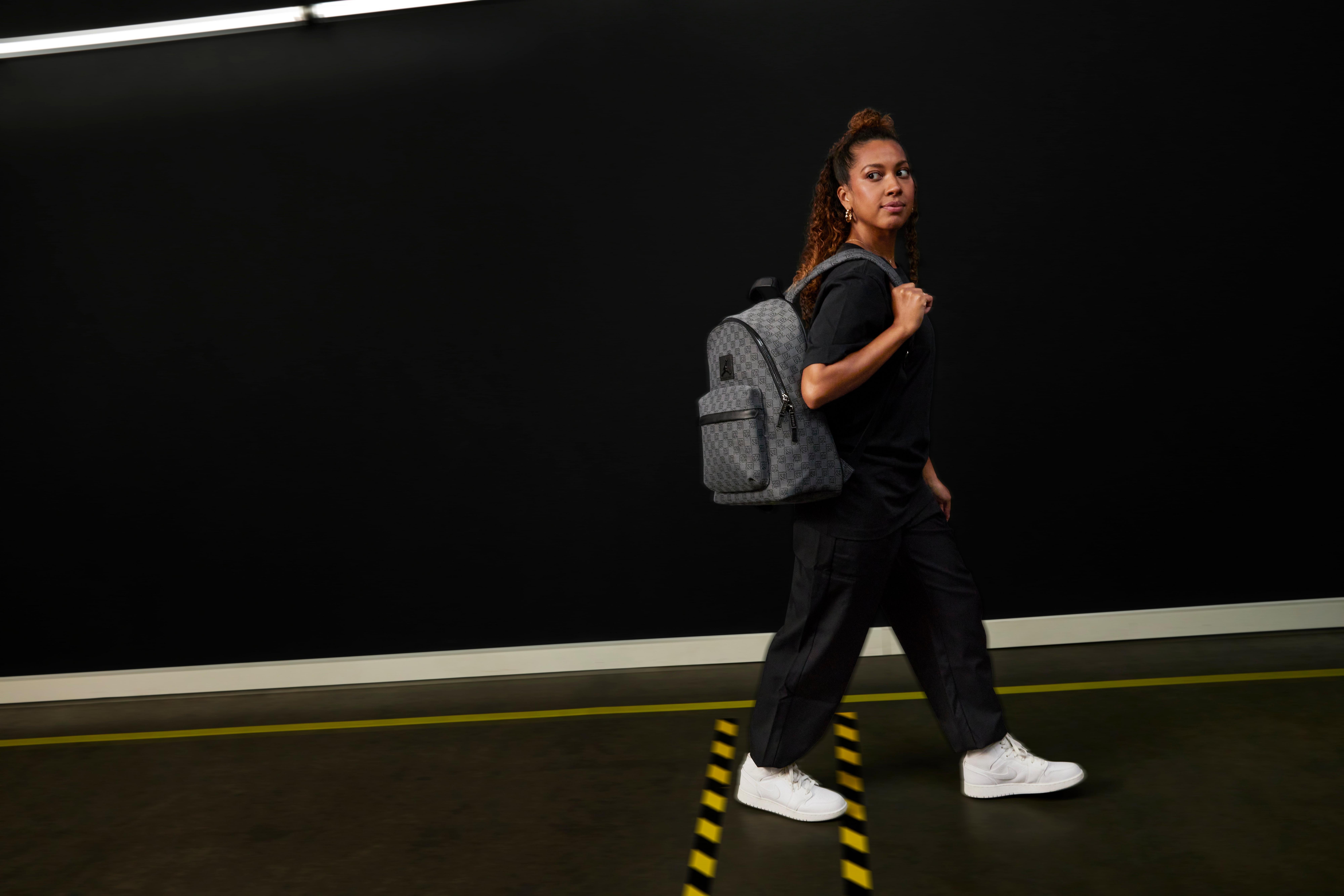 Jordan Monogram Backpack - Grey/Black - GREY/BLACK Thumbnail View 16