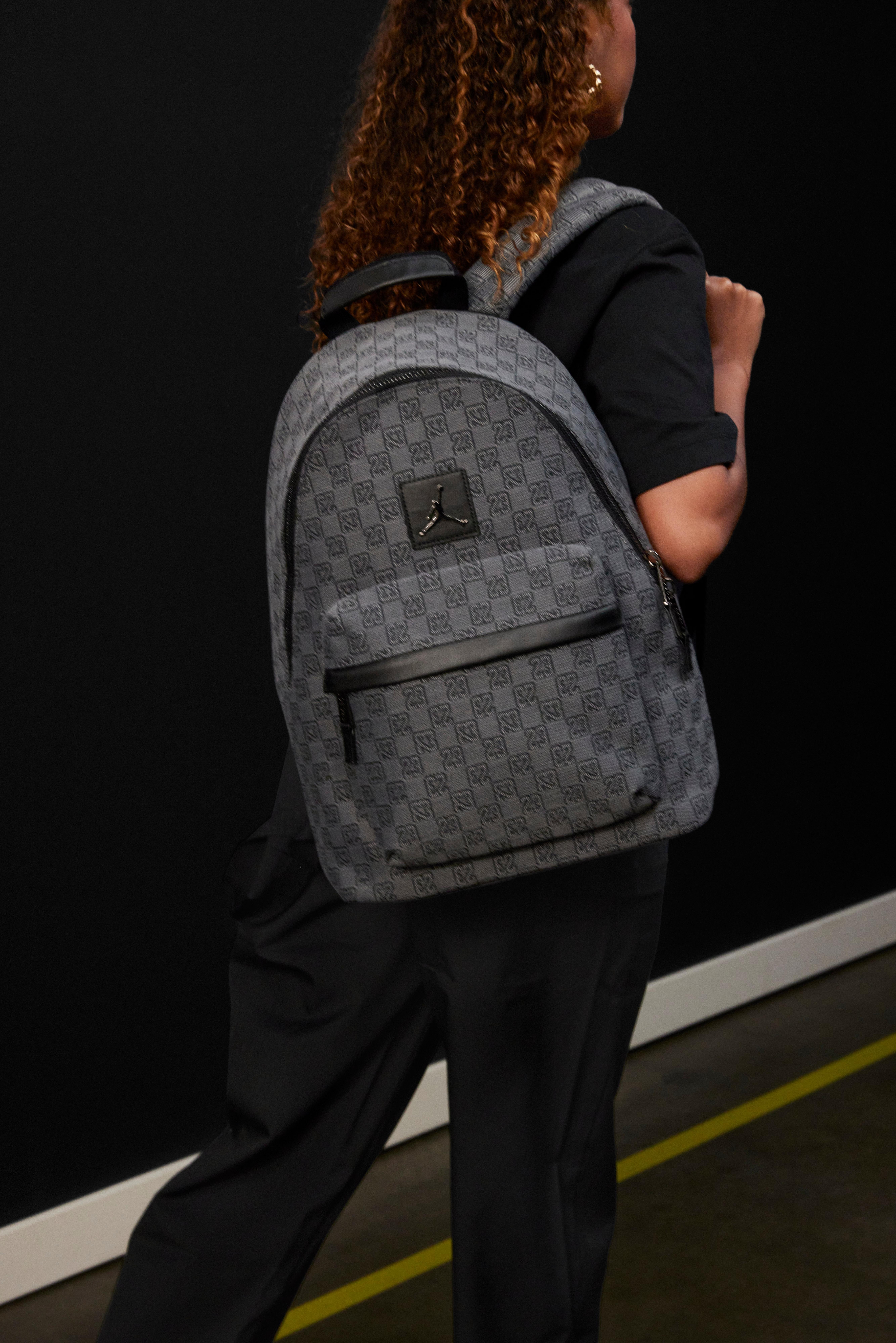 Jordan Monogram Backpack - Black/Grey - BLACK Thumbnail View 18