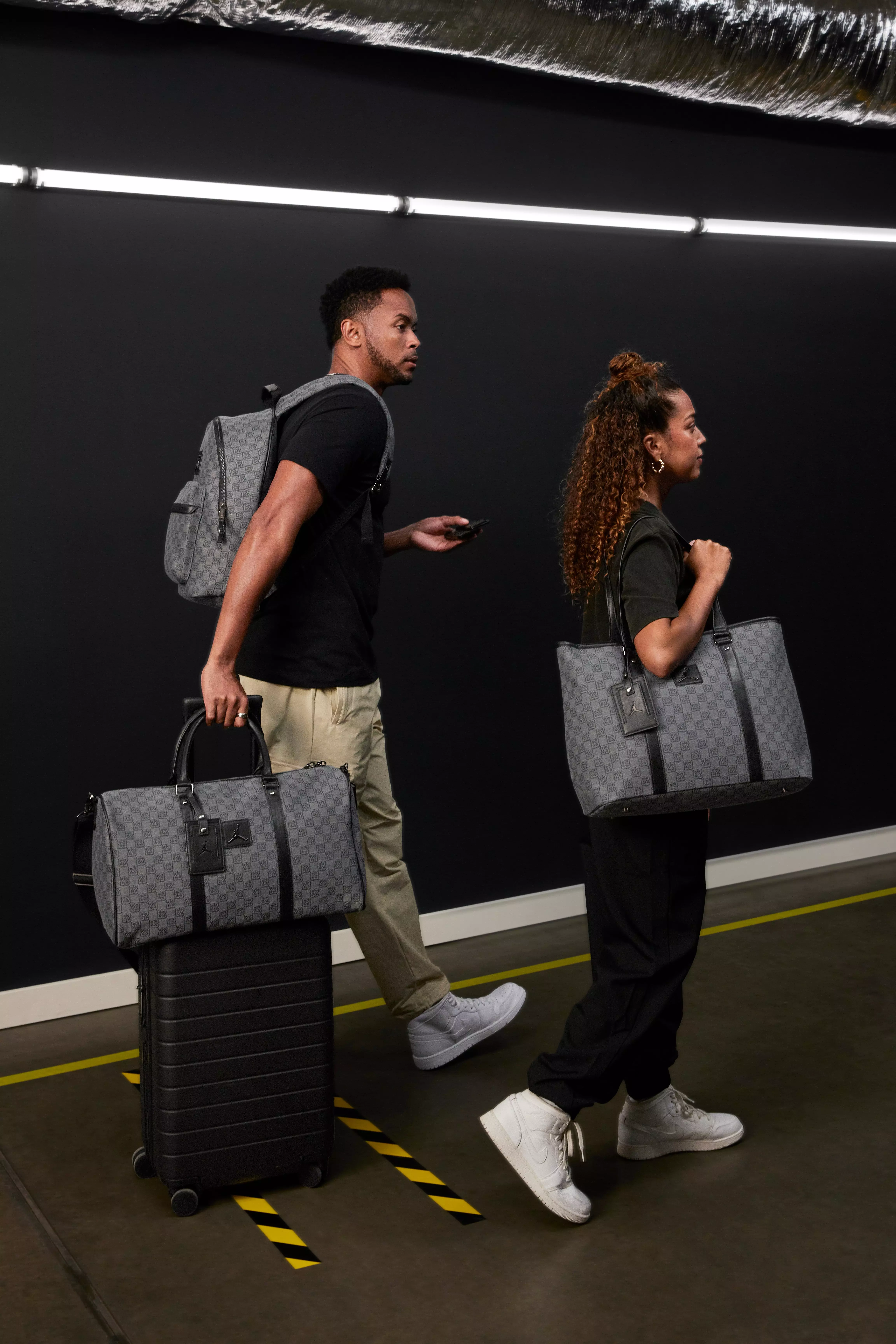 Jordan Monogram Backpack - Grey/Black - GREY/BLACK