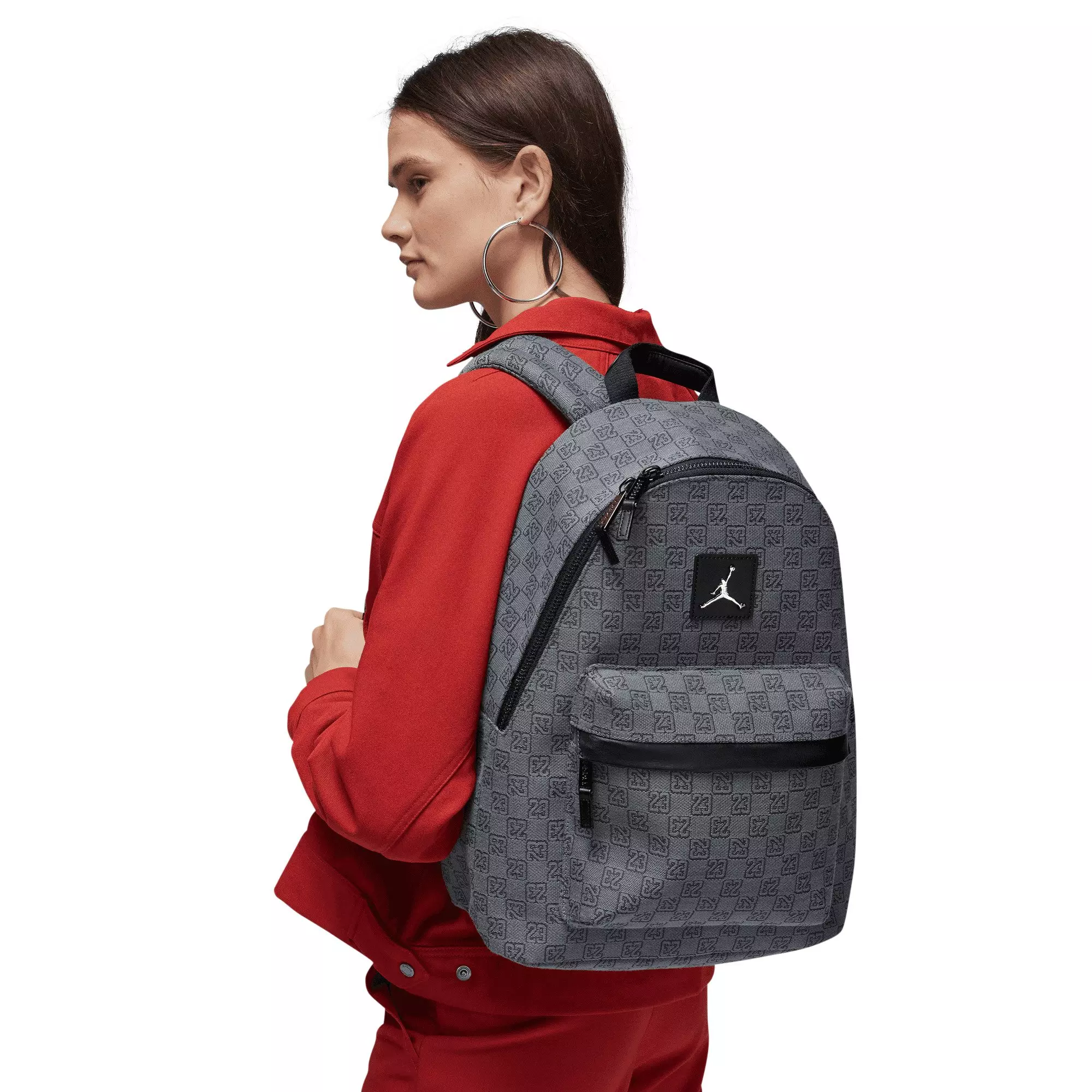 Jordan Monogram Backpack - Grey/Black - GREY/BLACK