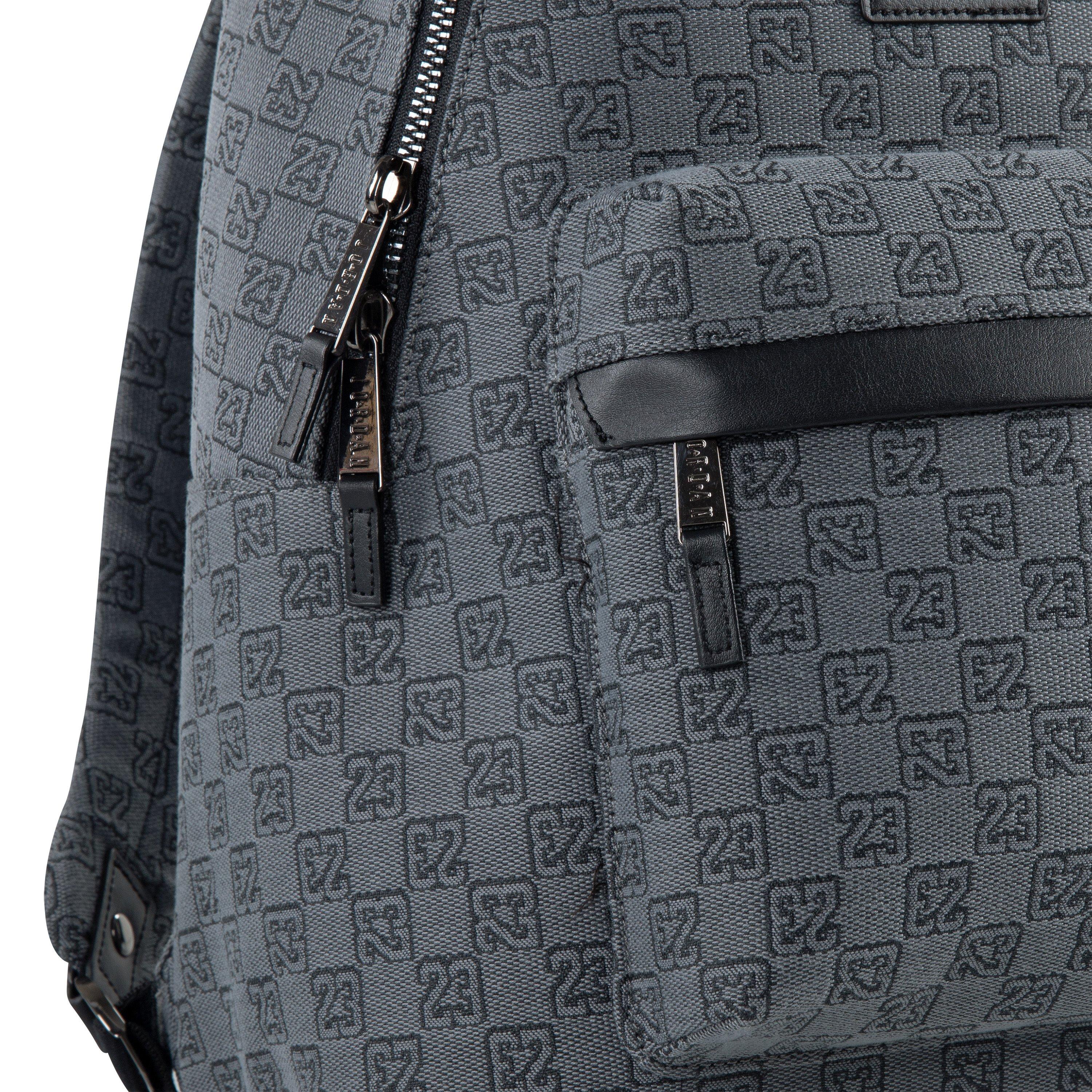Jordan Monogram Backpack - Grey/Black - GREY/BLACK Thumbnail View 4