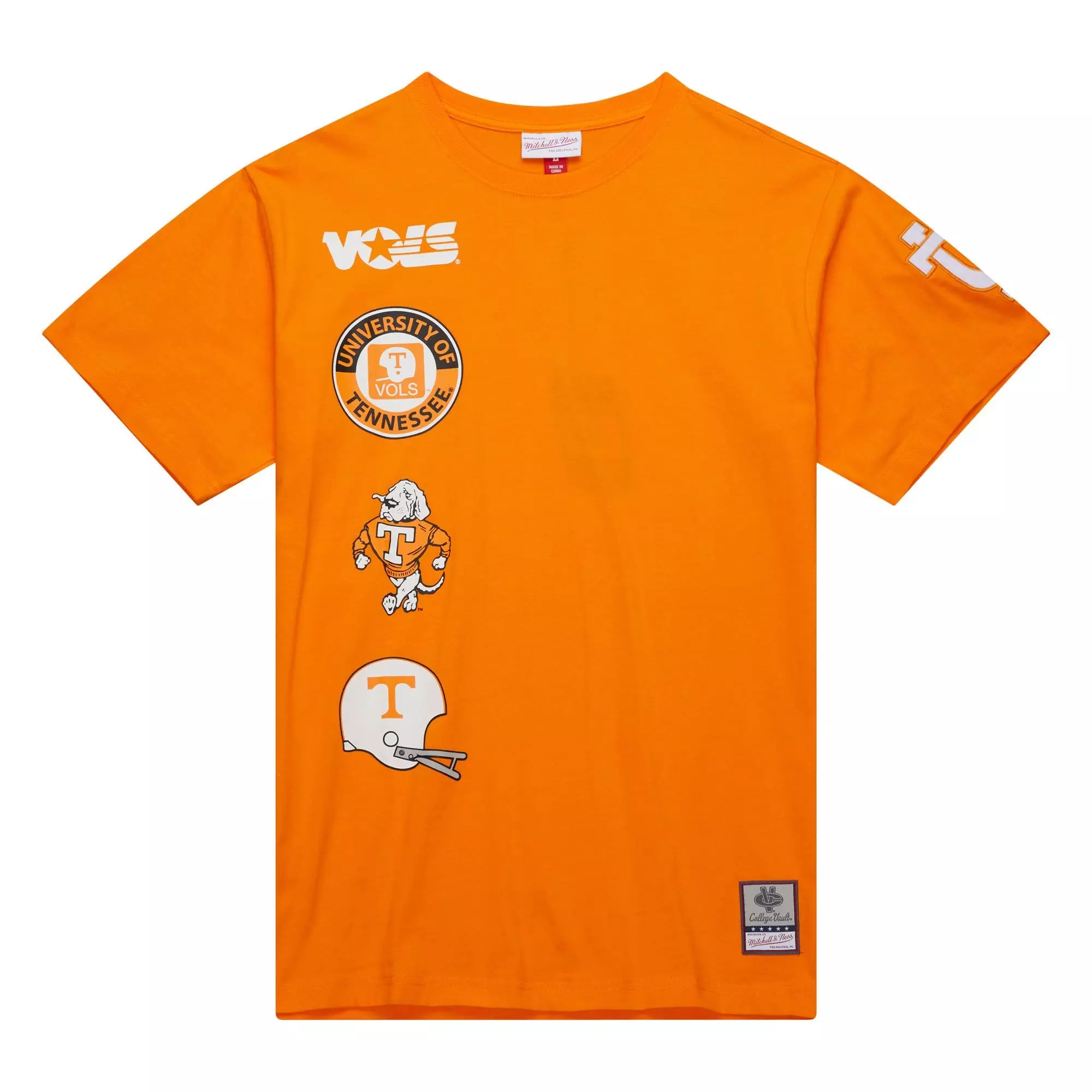 Mitchell & Ness Men's Tennessee Volunteers Hometown Vintage Logo Top - ORANGE