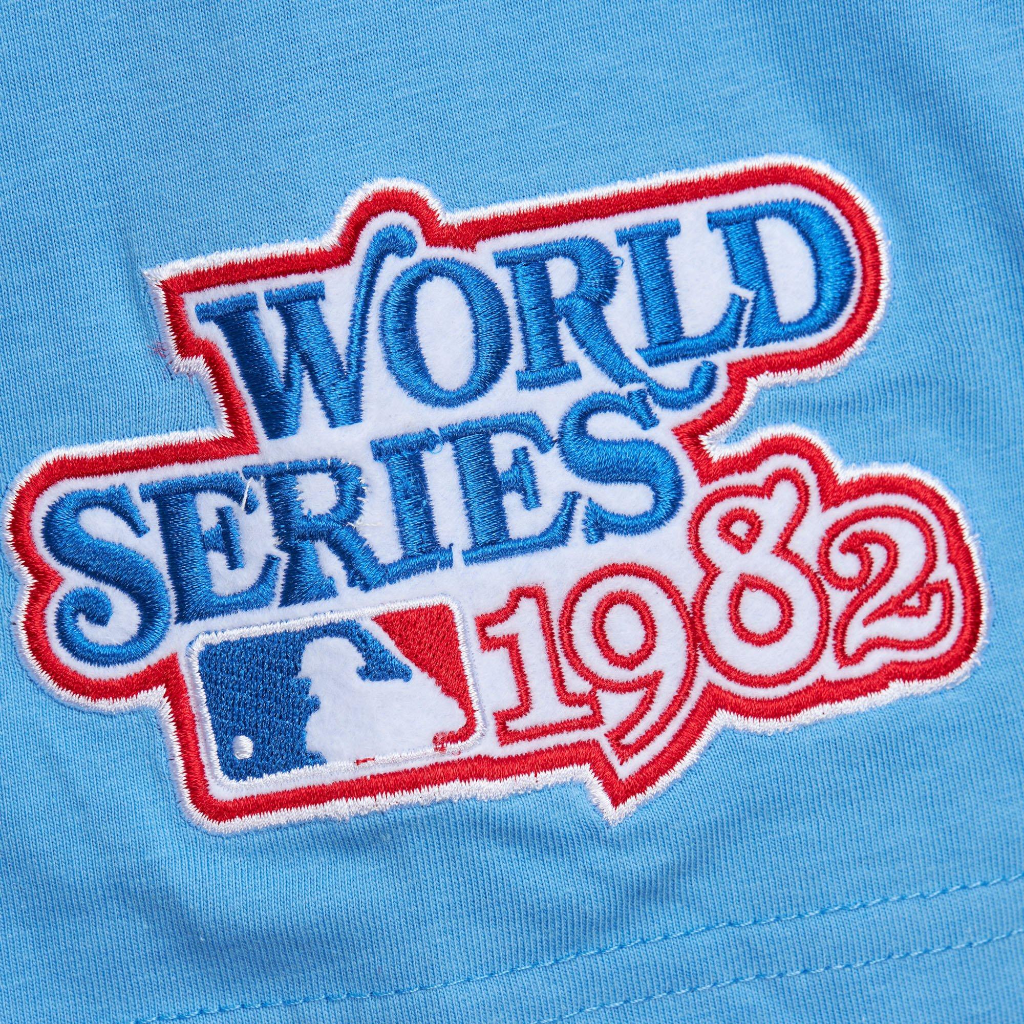 Mitchell & Ness Men's St. Louis Cardinals Hometown Vintage Logo Short Sleeve Shirt - Light Blue - LIGHT BLUE Thumbnail View 4