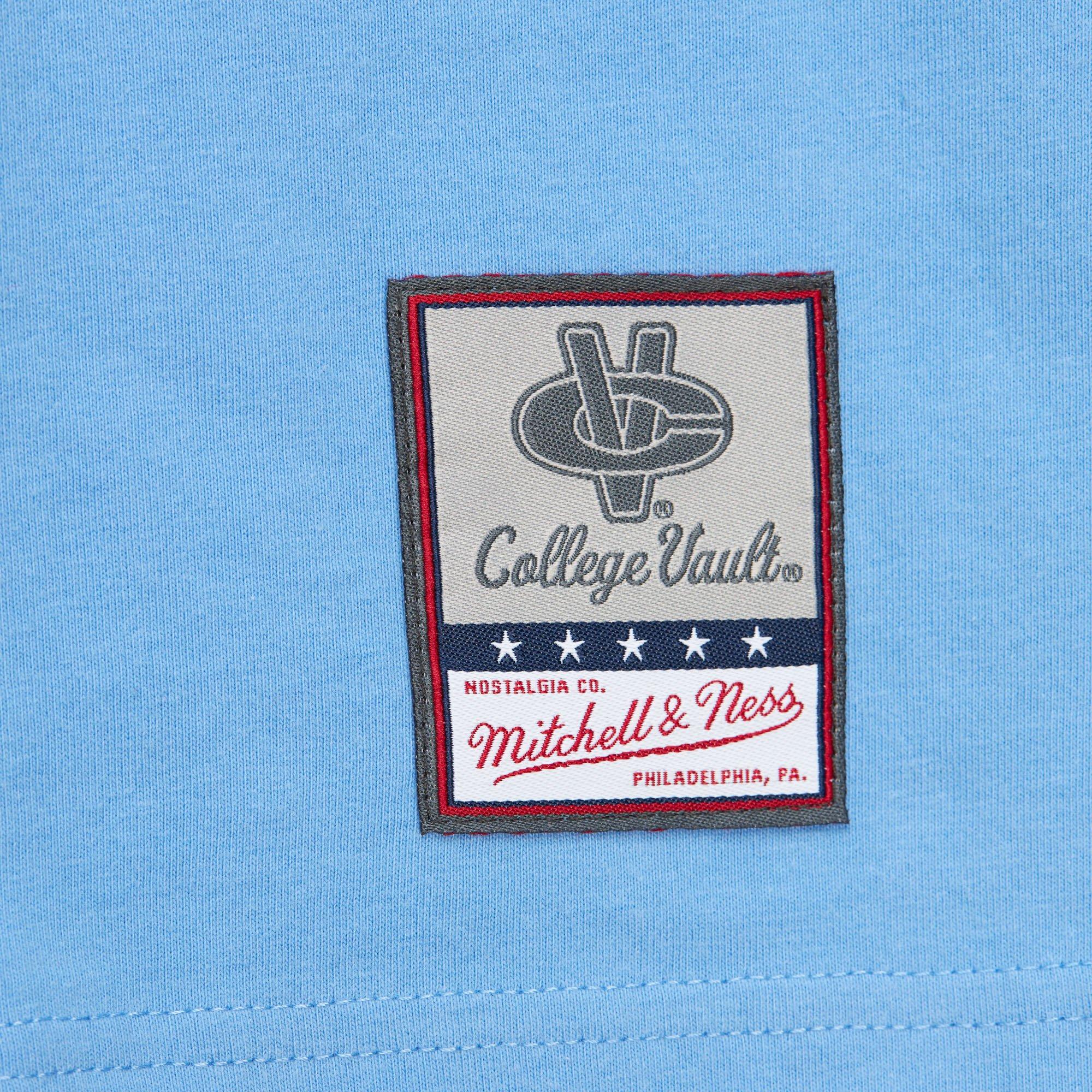 Mitchell & Ness Men's North Carolina Tar Heels Hometown Vintage Logo Short Sleeve Shirt - Light Blue - LIGHT BLUE Thumbnail View 5