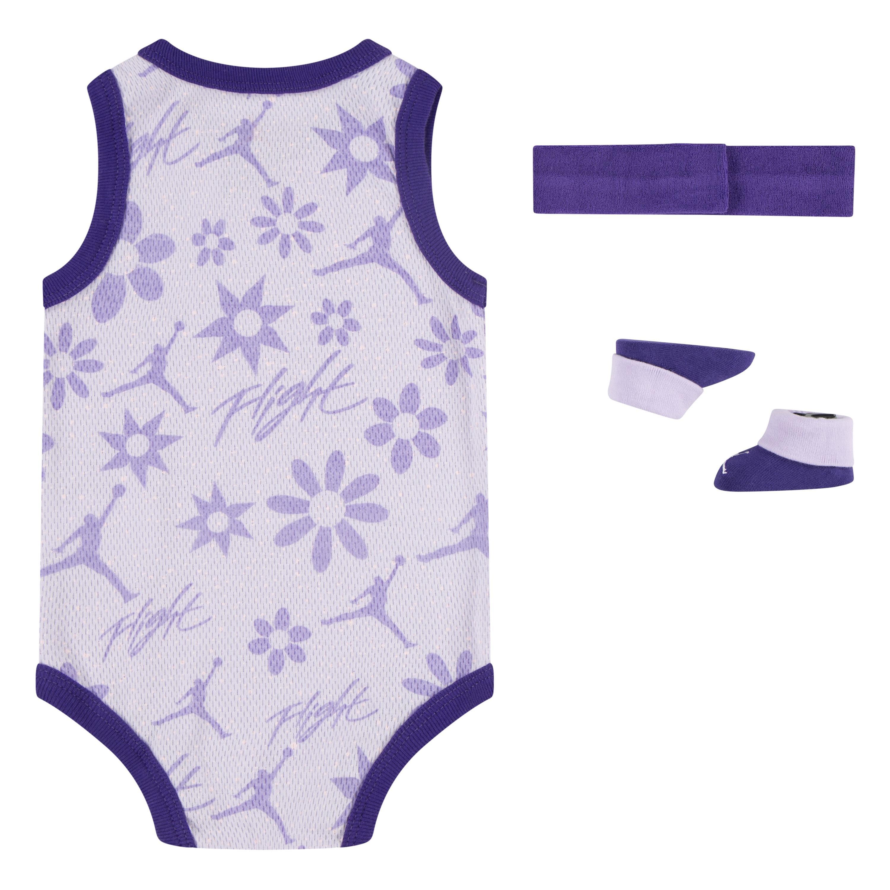 Jordan Infant Kids 23 Printed 3-Piece Jersey Set - Purple - PURPLE Thumbnail View 2