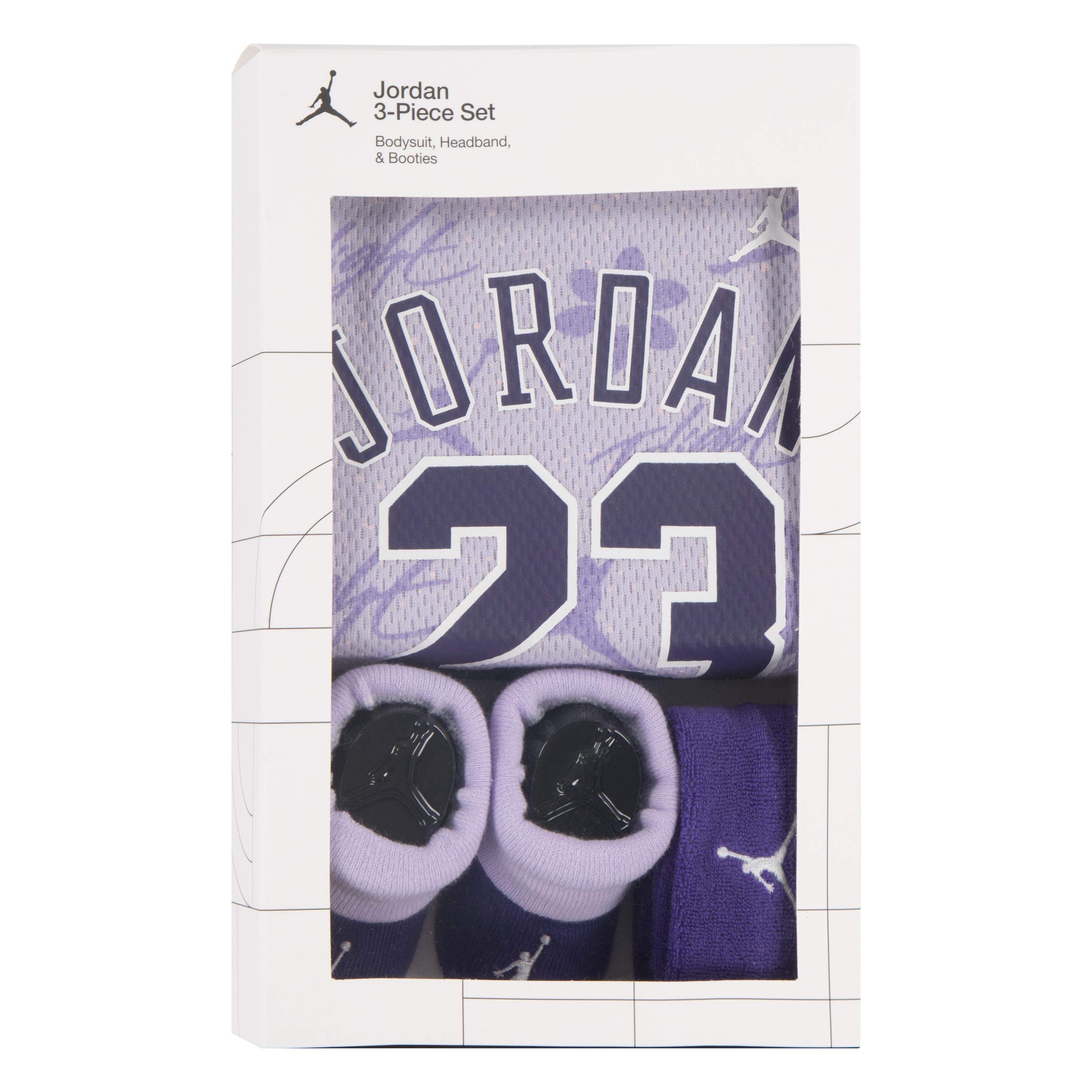 Jordan Infant Kids 23 Printed 3-Piece Jersey Set - Purple - PURPLE Thumbnail View 4