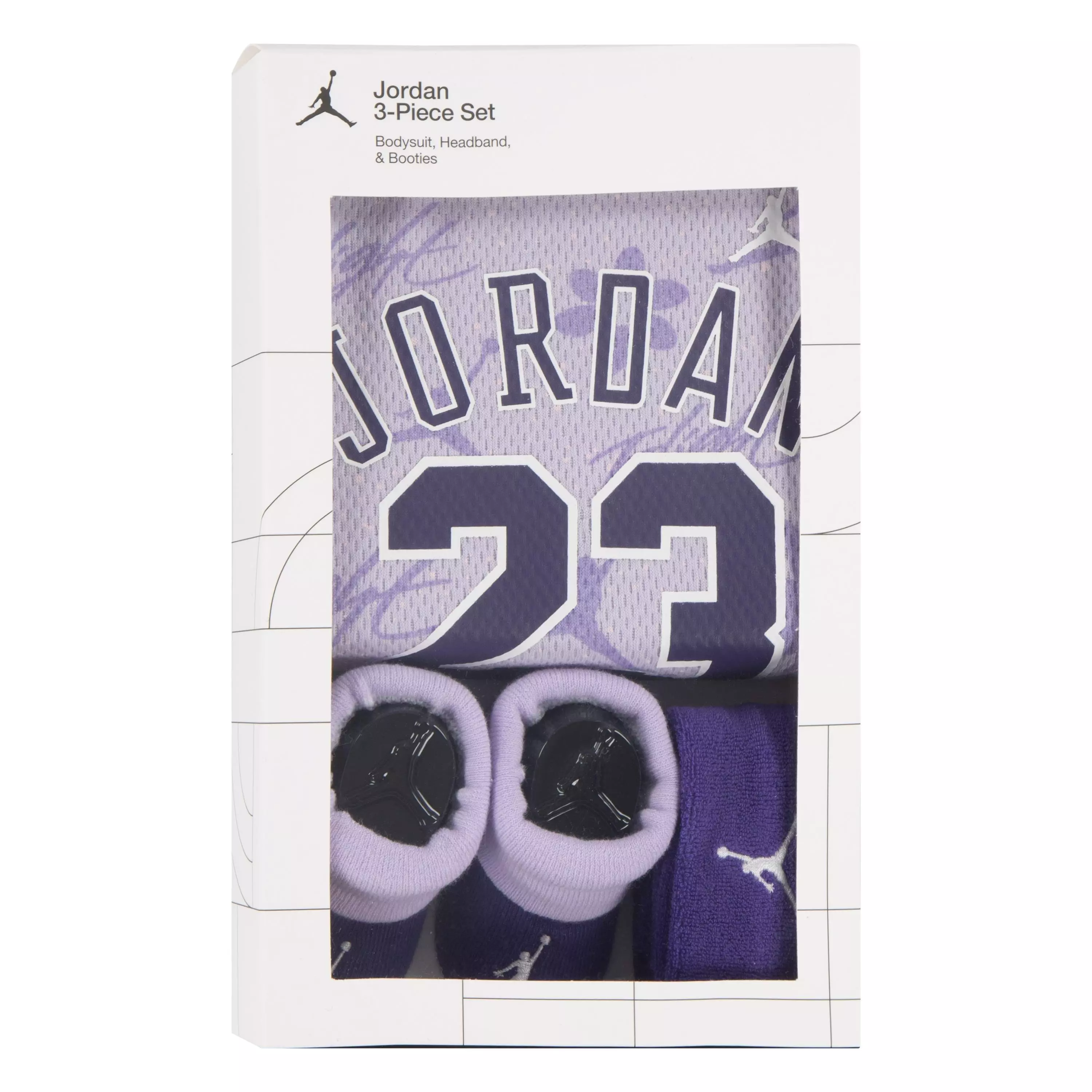 Jordan Infant Kids 23 Printed 3-Piece Jersey Set - Purple - PURPLE