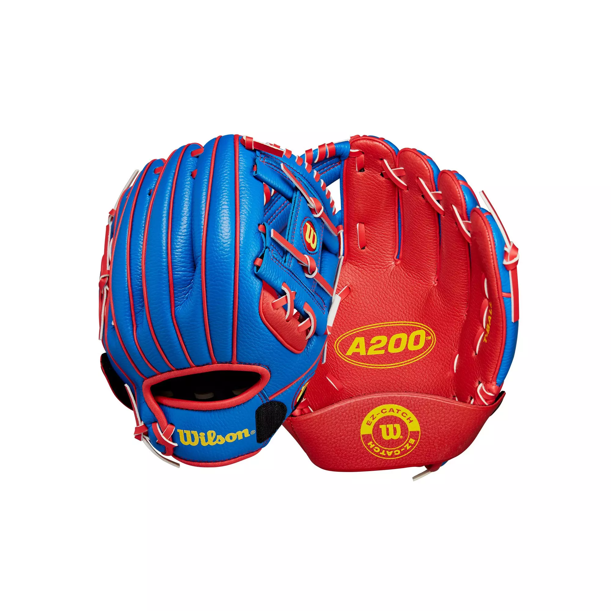 Wilson A200 EZ-Catch 10" Baseball Fielders Glove - RED/WHITE/BLUE