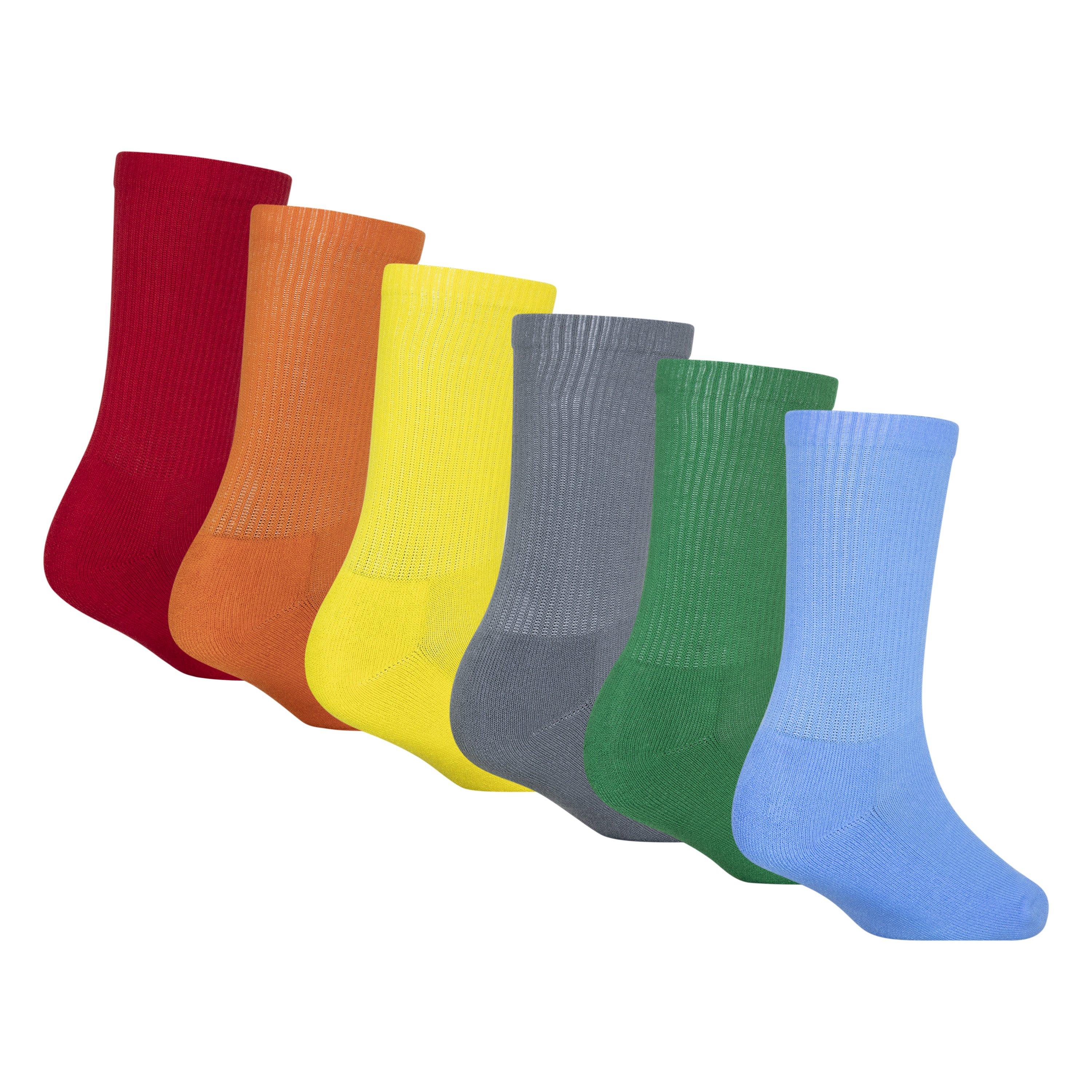 Jordan Youth Retro 6-Pack Crew Socks - Multi