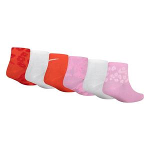 Nike Big Girls' 6-Pack Ankle Socks - Multi/Pink
