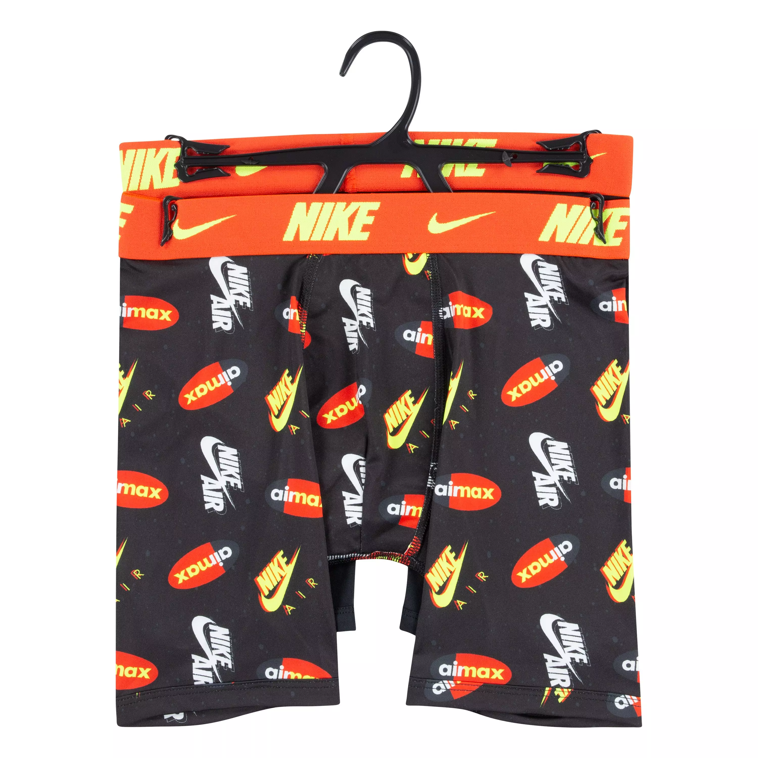 Nike Big Boys' All Over Print Underwear-2PK - BLACK