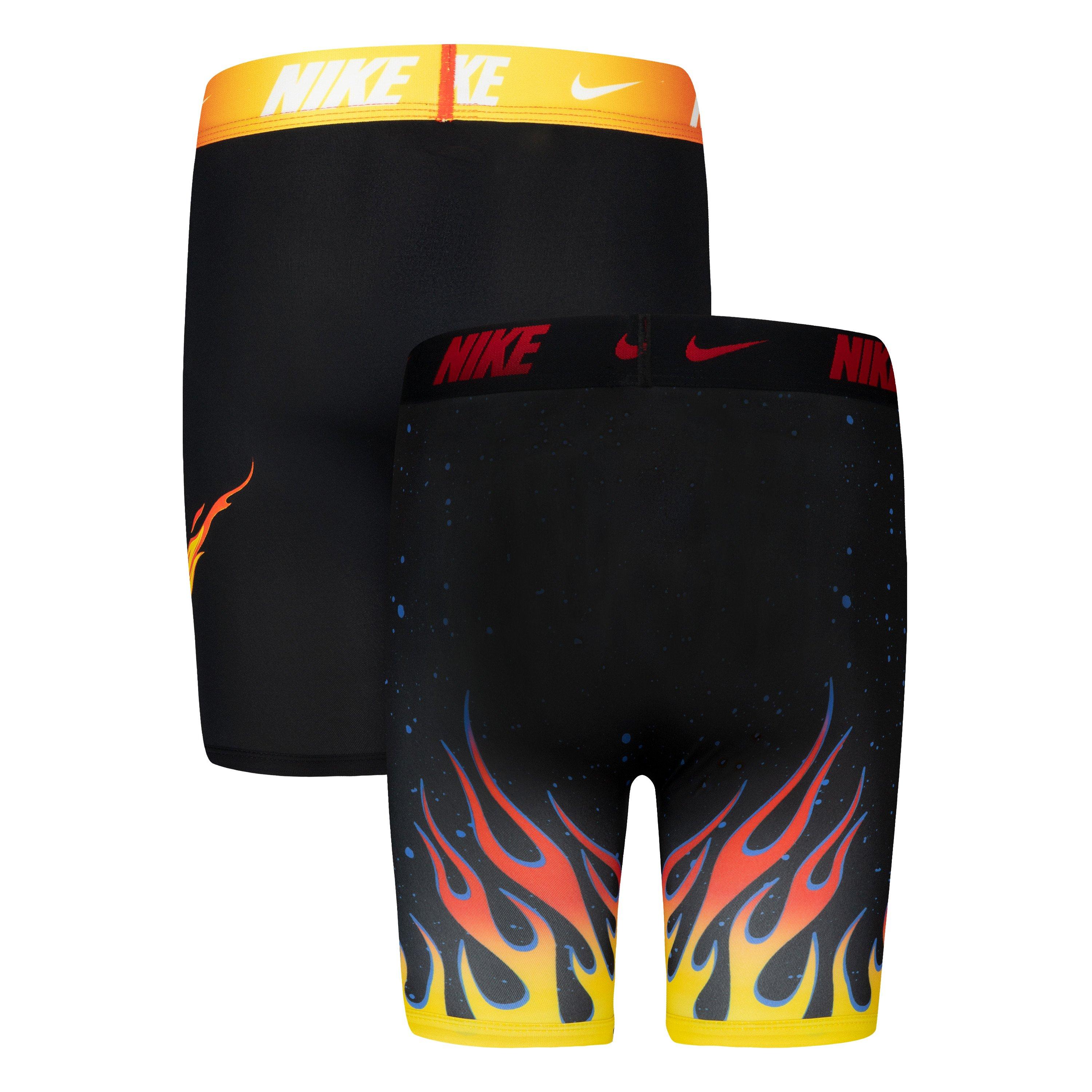 Nike All Over Print Big Boys' Black Underwear-2PK