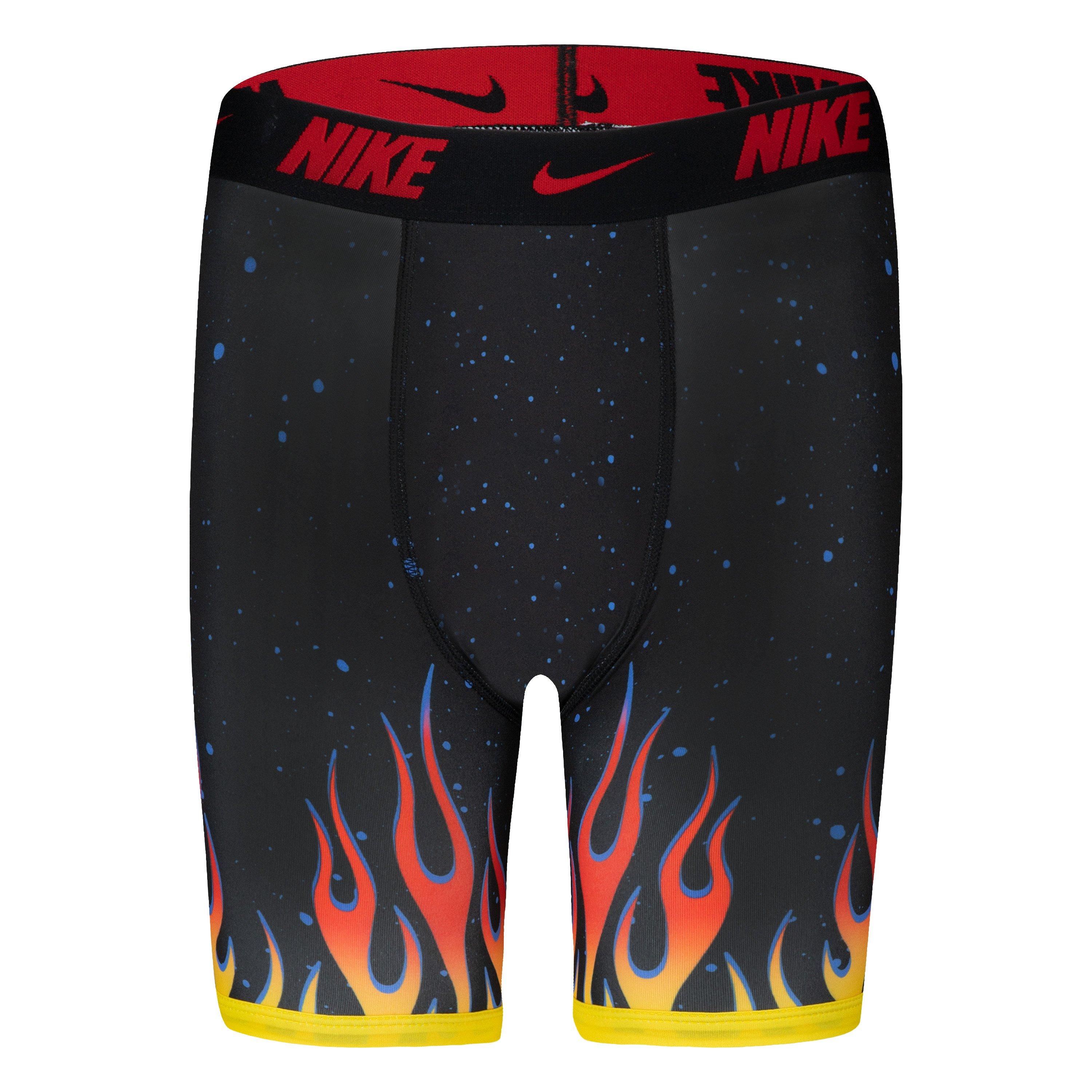 Nike All Over Print Big Boys' Black Underwear-2PK