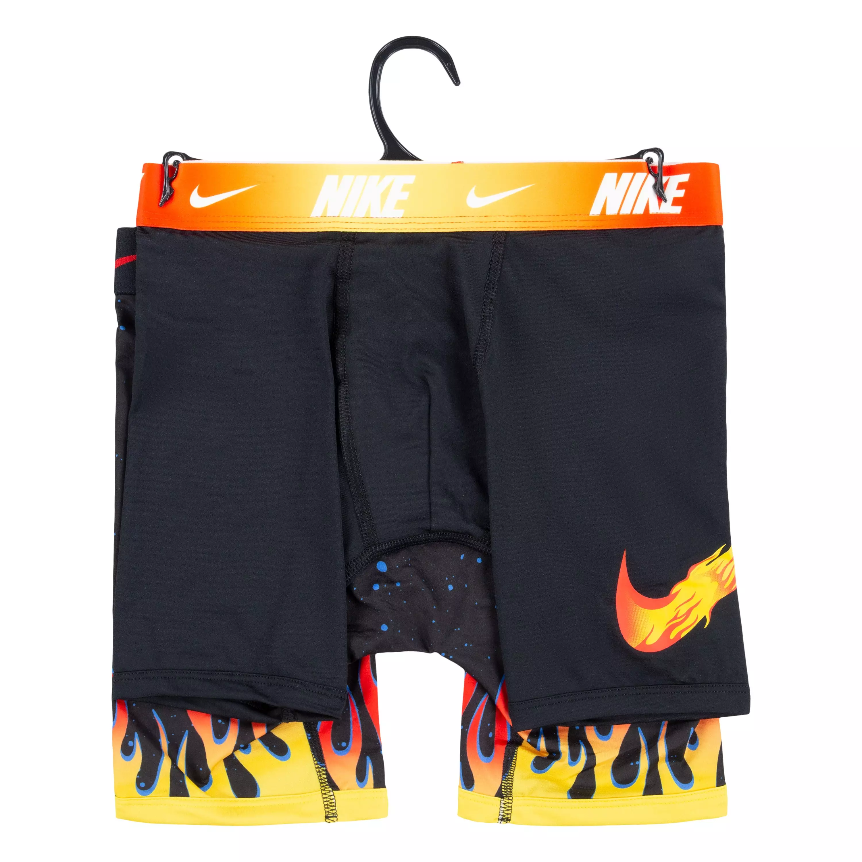 Nike Big Boys' All Over Print Underwear-2PK-Black - BLACK