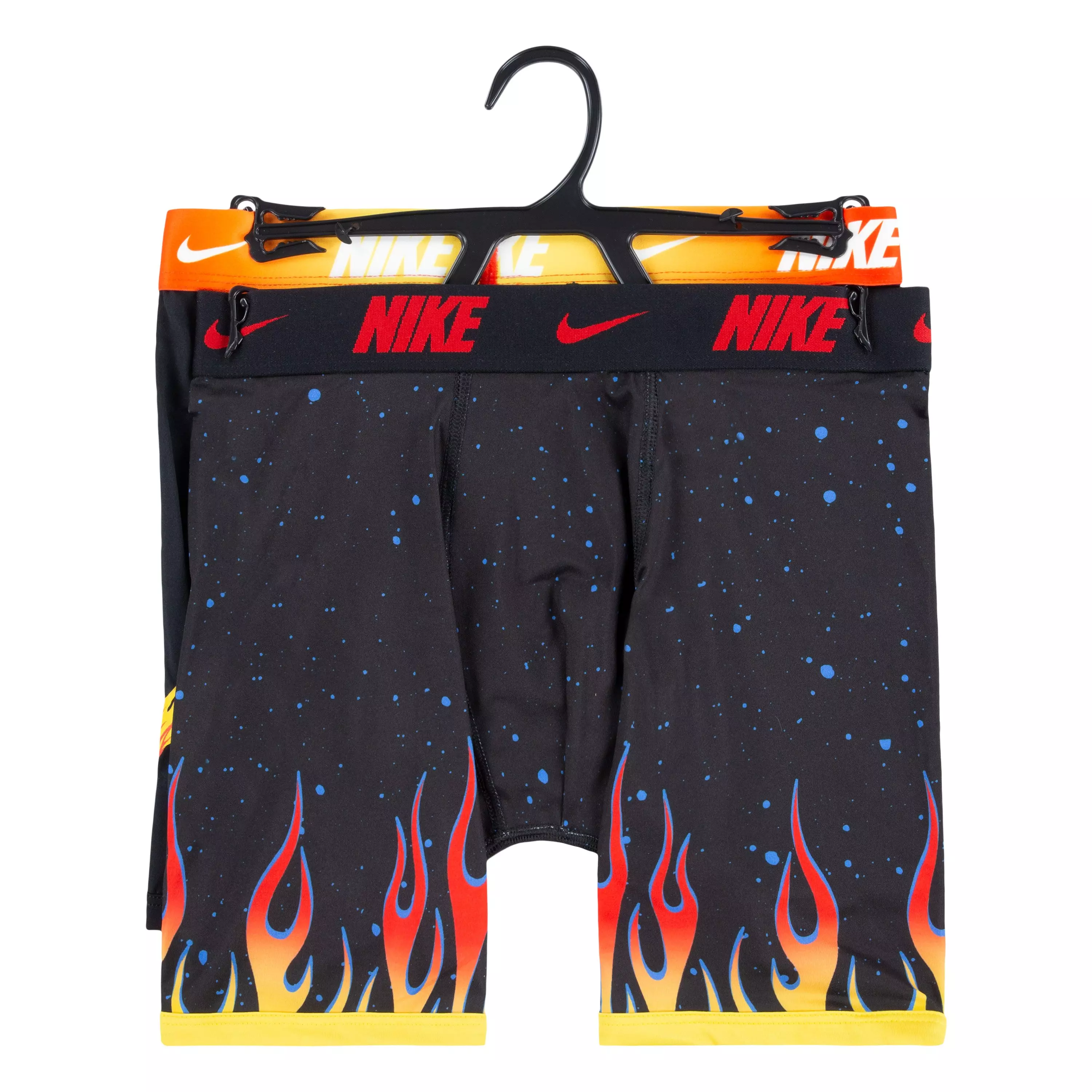 Nike Big Boys' All Over Print Underwear-2PK-Black - BLACK