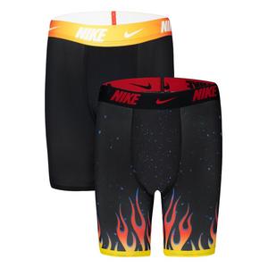 Nike Big Boys' All Over Print Underwear-2PK-Black