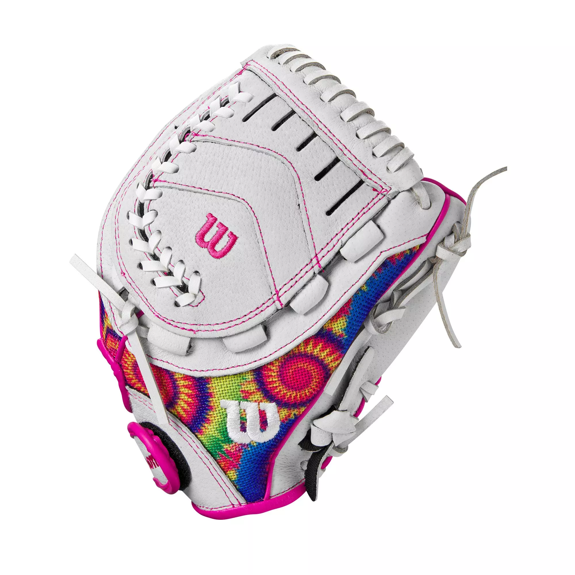 Wilson A440 Flash 11" Softball Fielders Glove - WHITE/MULTI