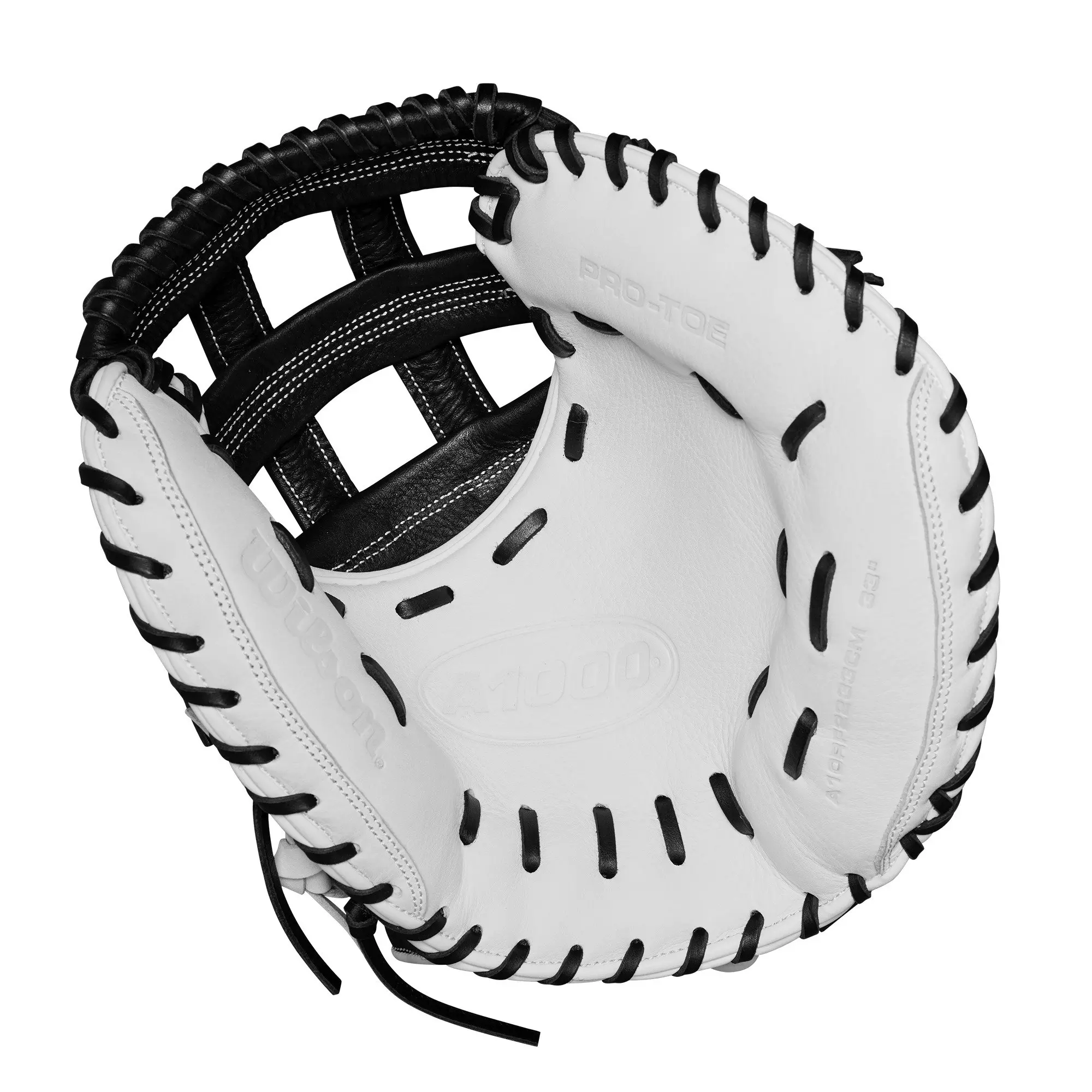 Wilson A1000 Fastpitch Catchers Glove 2024 - WHITE/BLACK